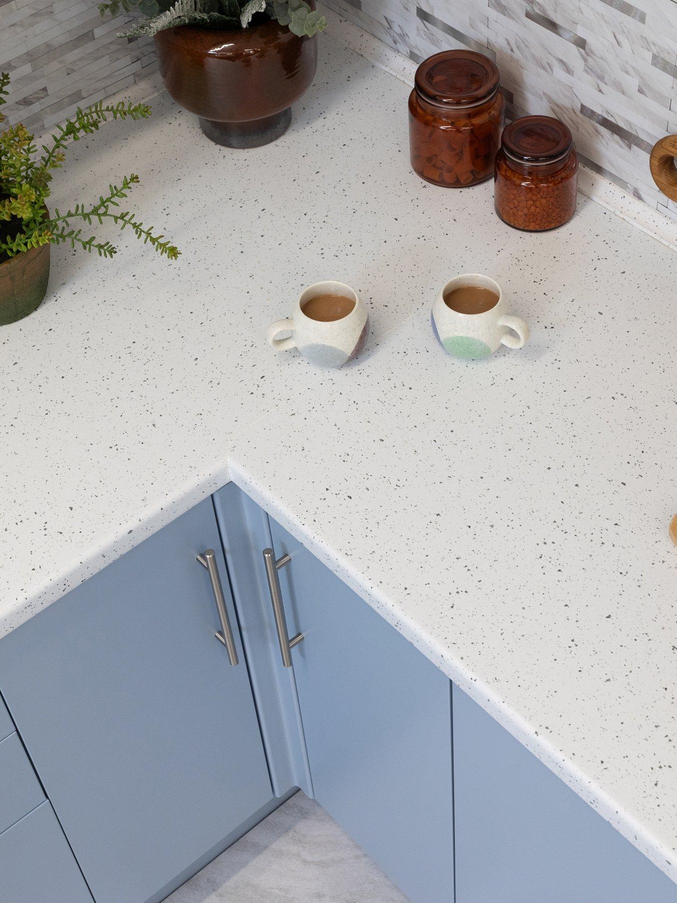 D-C-Fix White Granite Quartz Matt Self Adhesive Vinyl Wrap 67.5cm X 2m (3 Rolls)