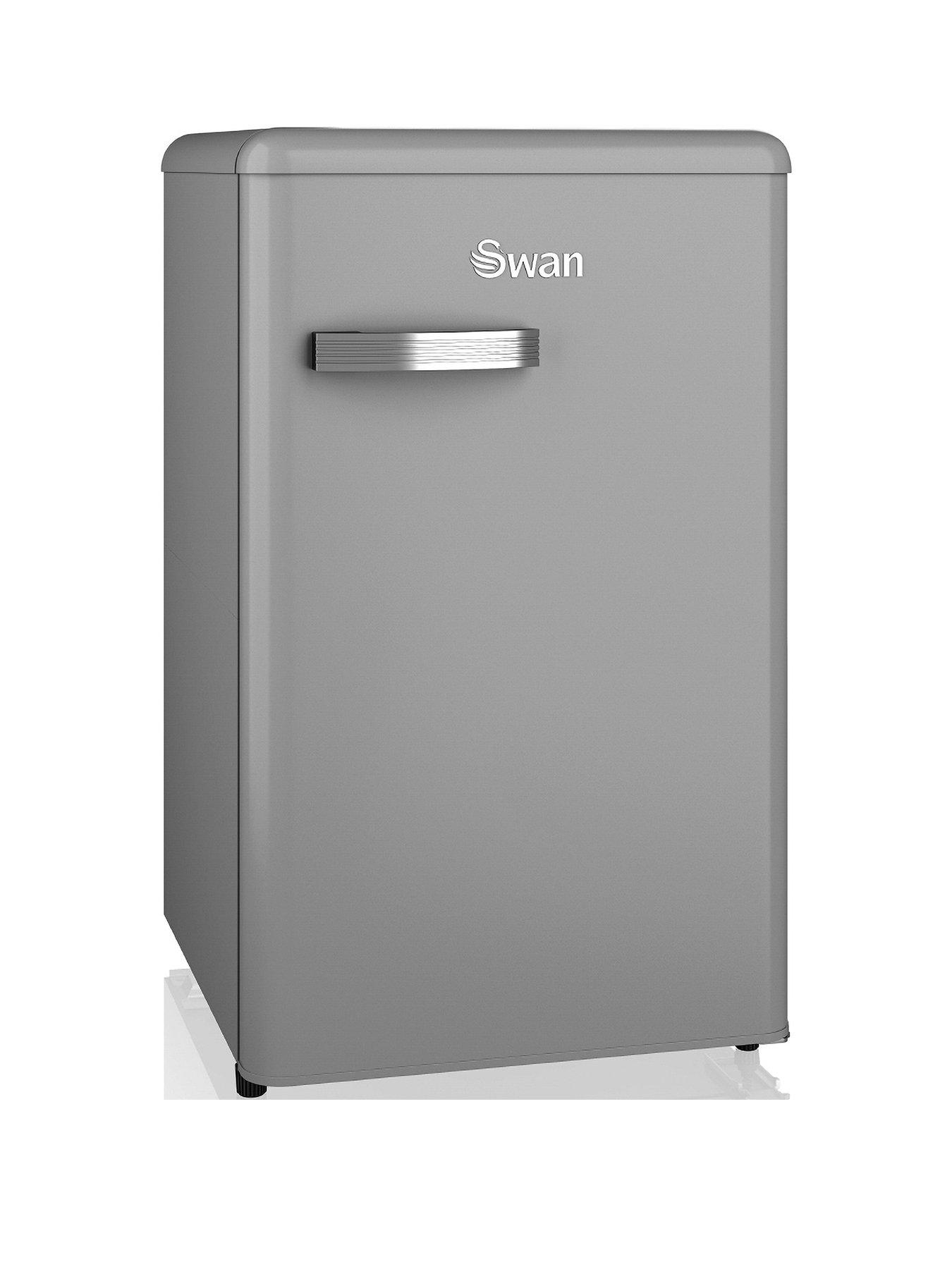 Image 1 of 6 of Swan SR11035GRNE Retro Grey Under-Counter Fridge 90L