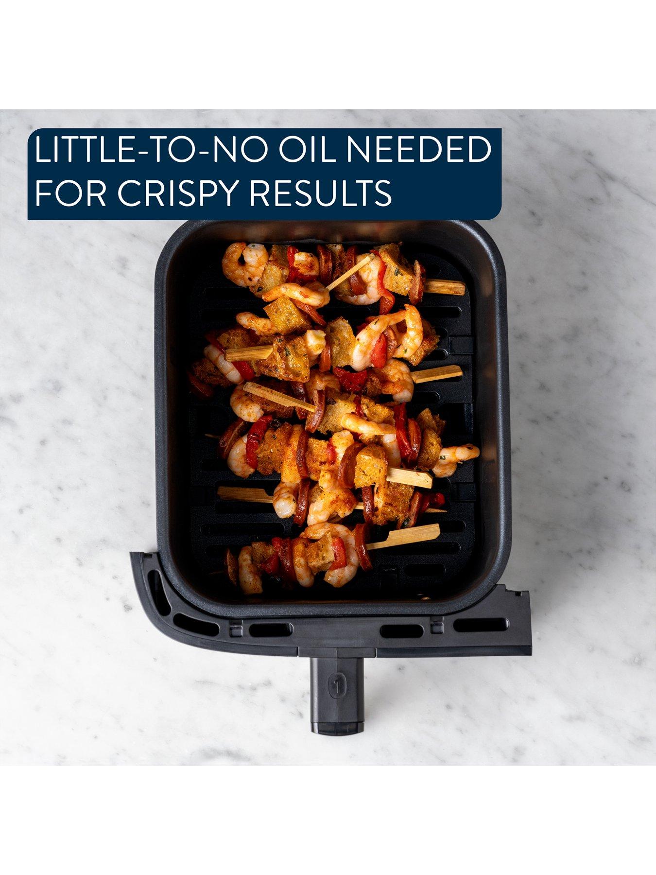  image of tefal-jamie-oliver-by-tefal-easy-fry-83l-dual-air-fryer-ey90jdg0-silver