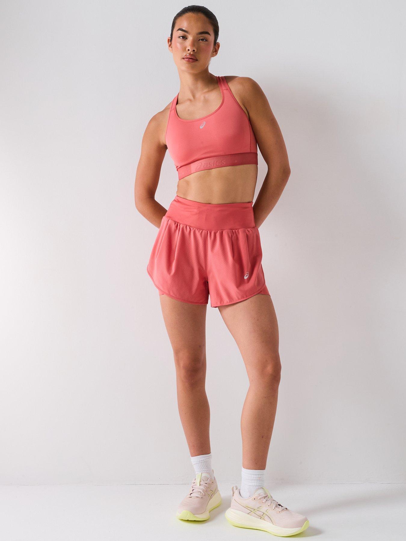 Image 3 of 6 of Asics Womens Running Road Compression Sports Bra - Pink