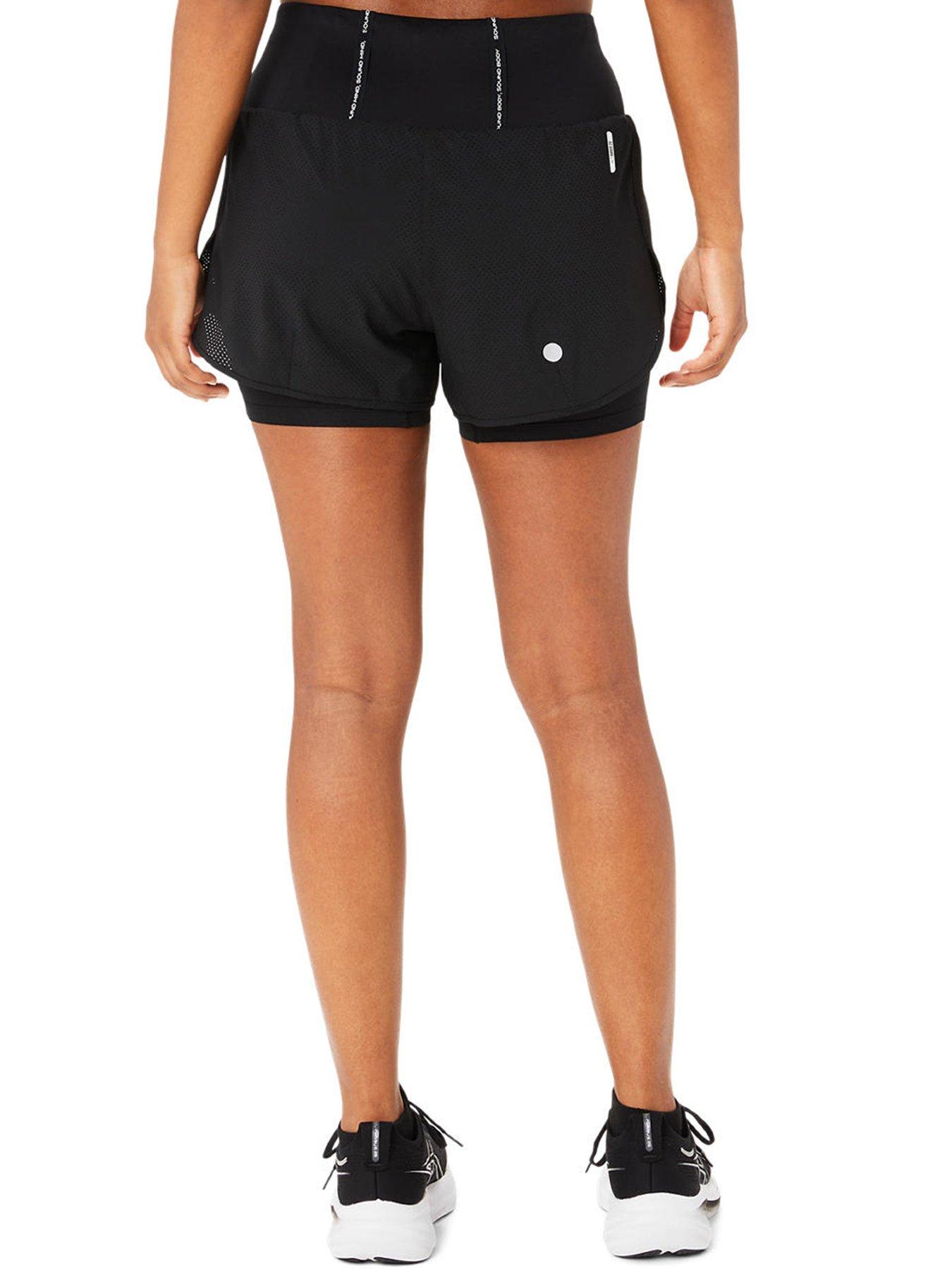 Image 2 of 6 of Asics Womens Running Road 2In1 Shorts - Black