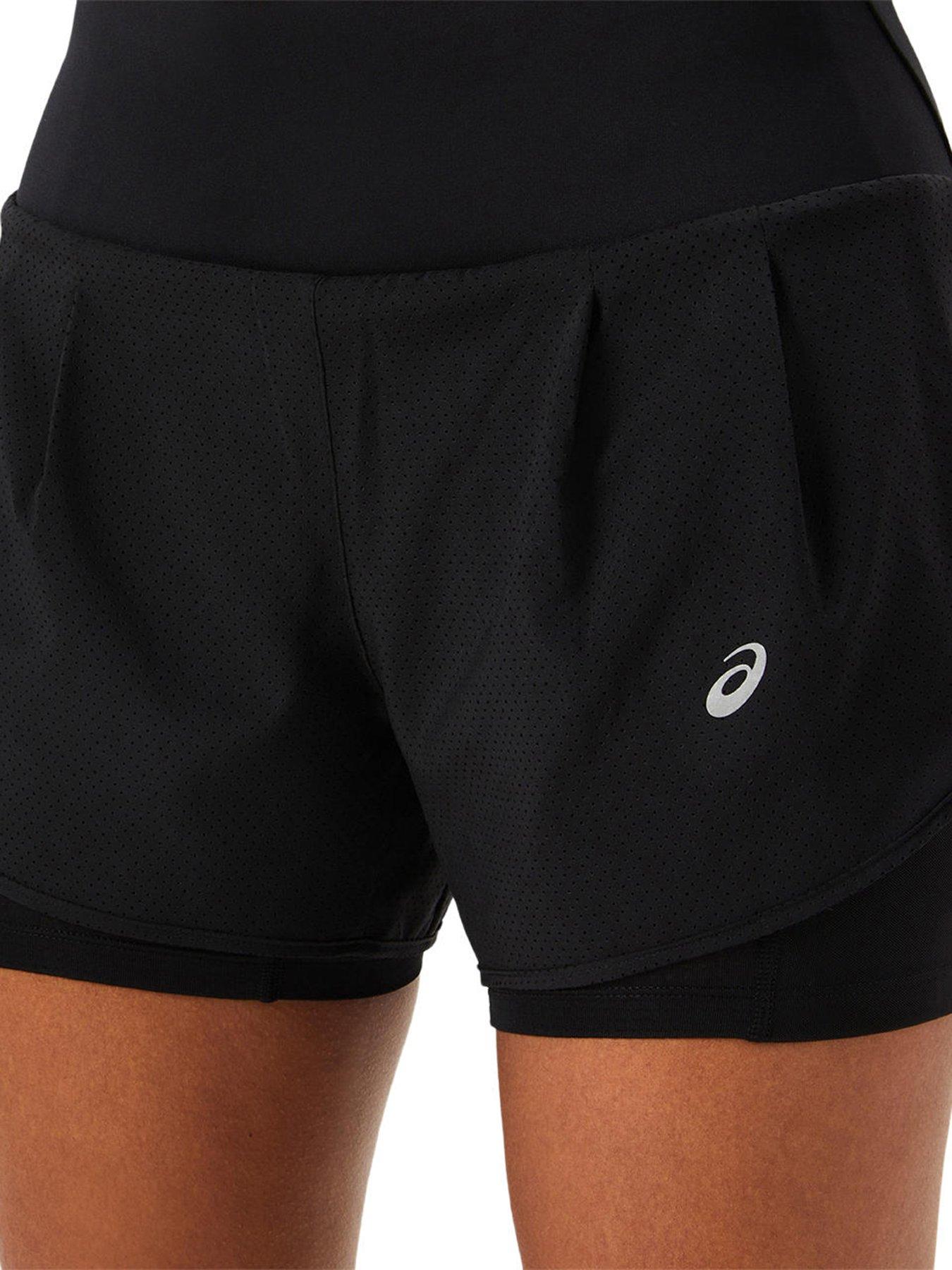 Image 4 of 6 of Asics Womens Running Road 2In1 Shorts - Black