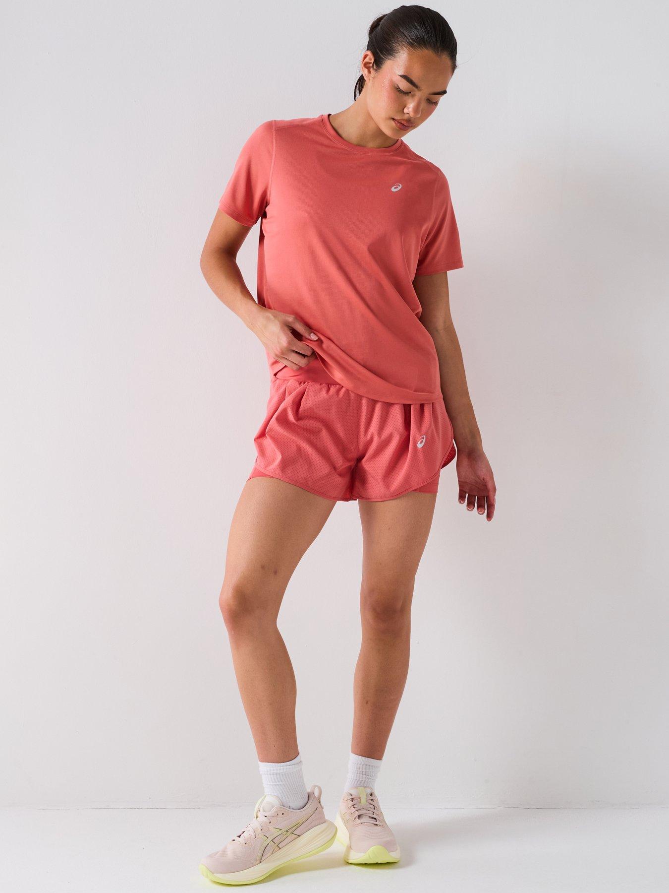 Image 3 of 6 of Asics Womens Running Road 2In1 Shorts - Pink