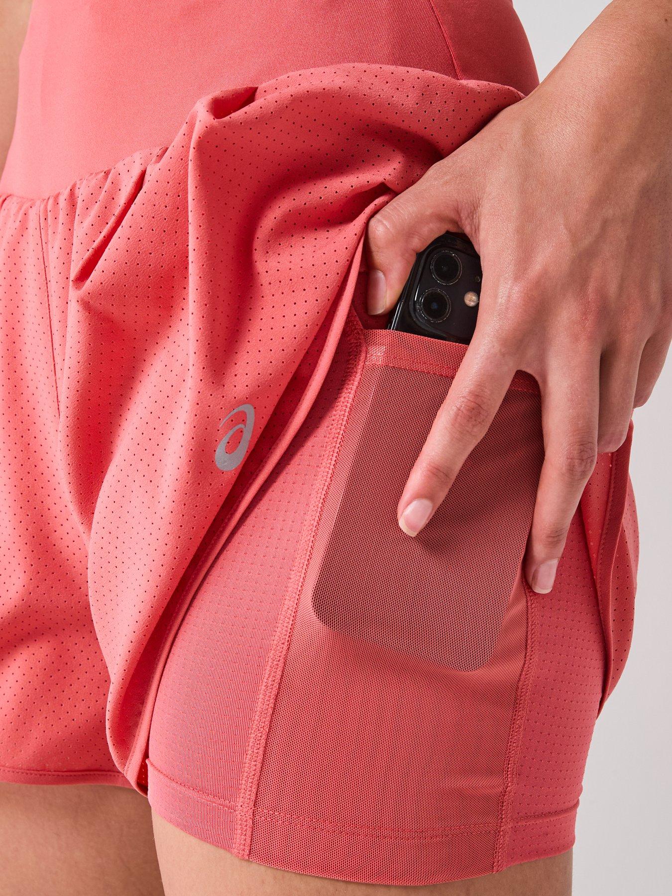 Image 6 of 6 of Asics Womens Running Road 2In1 Shorts - Pink