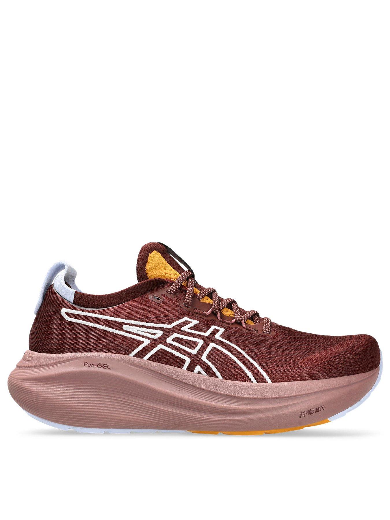 Image 1 of 8 of Asics Womens Running Gel-nimbus 27 Nature Bathing Trainers - Burgundy
