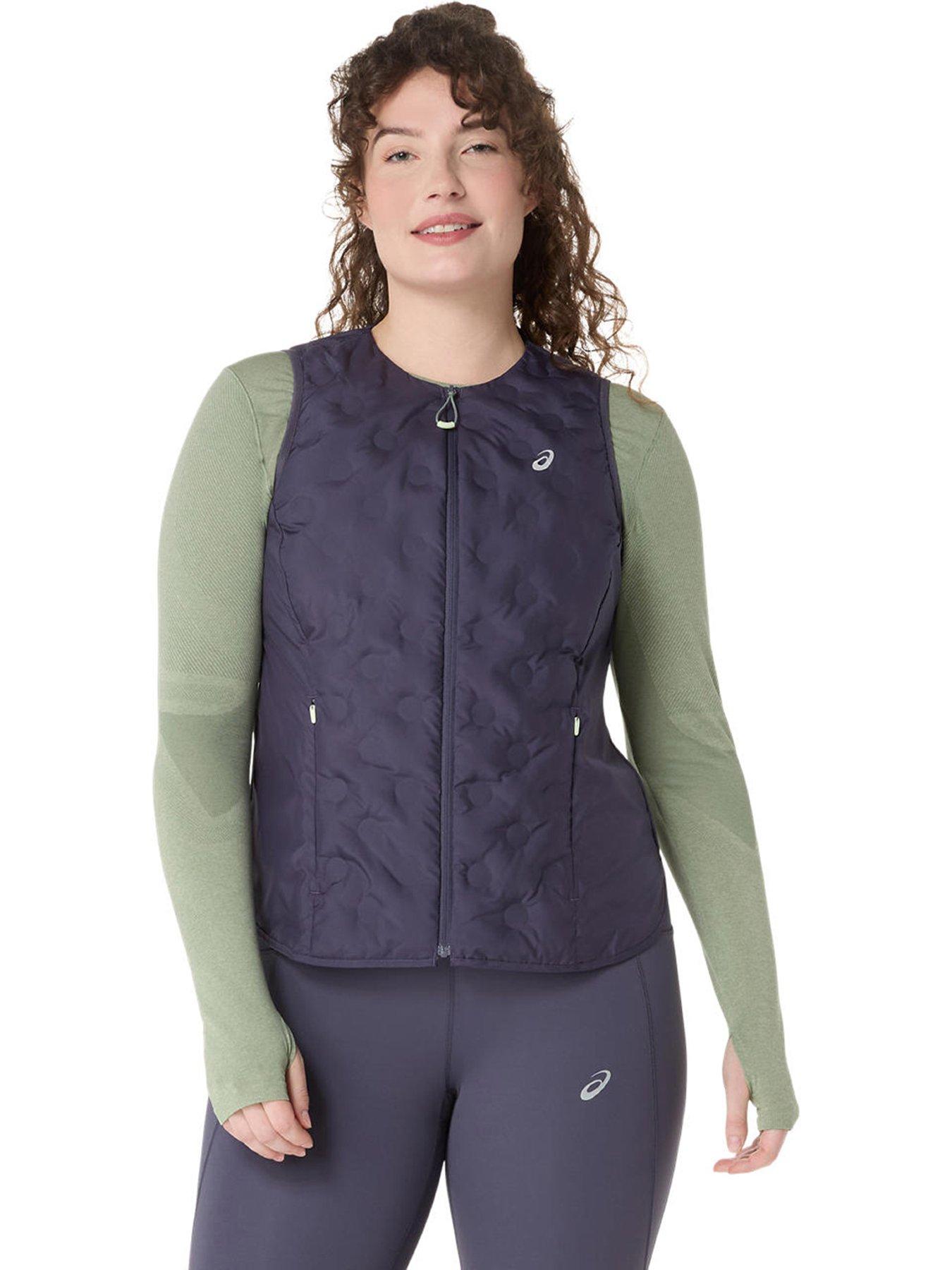 undefined Womens Running Nagino Padded Gilet - Blue