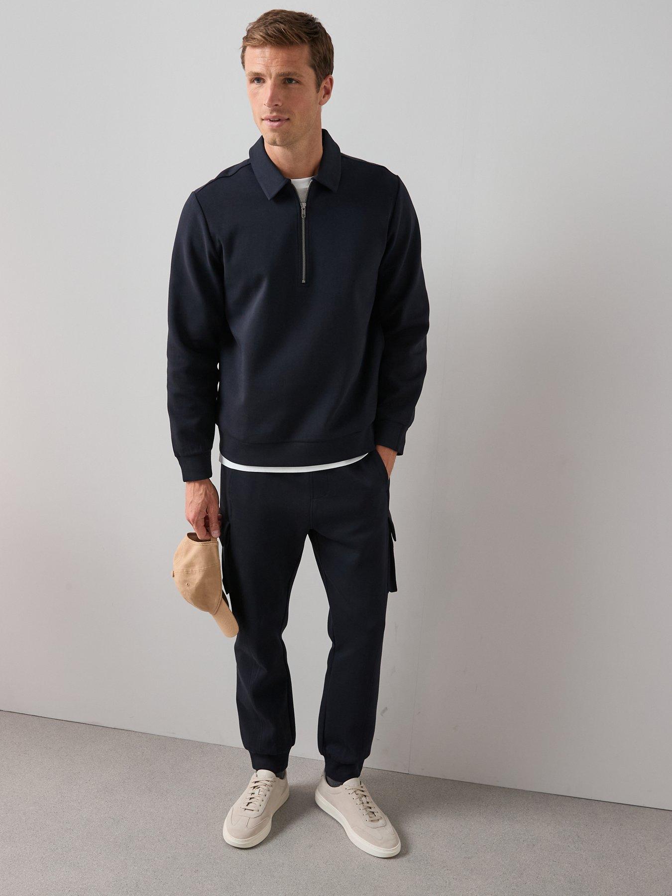 Image 3 of 6 of The Very Collection Cotton Rich Cargo Joggers - Navy
