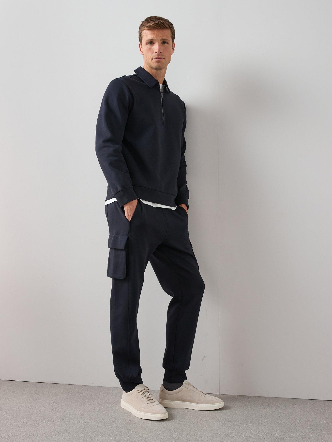 Image 5 of 6 of The Very Collection Cotton Rich Cargo Joggers - Navy
