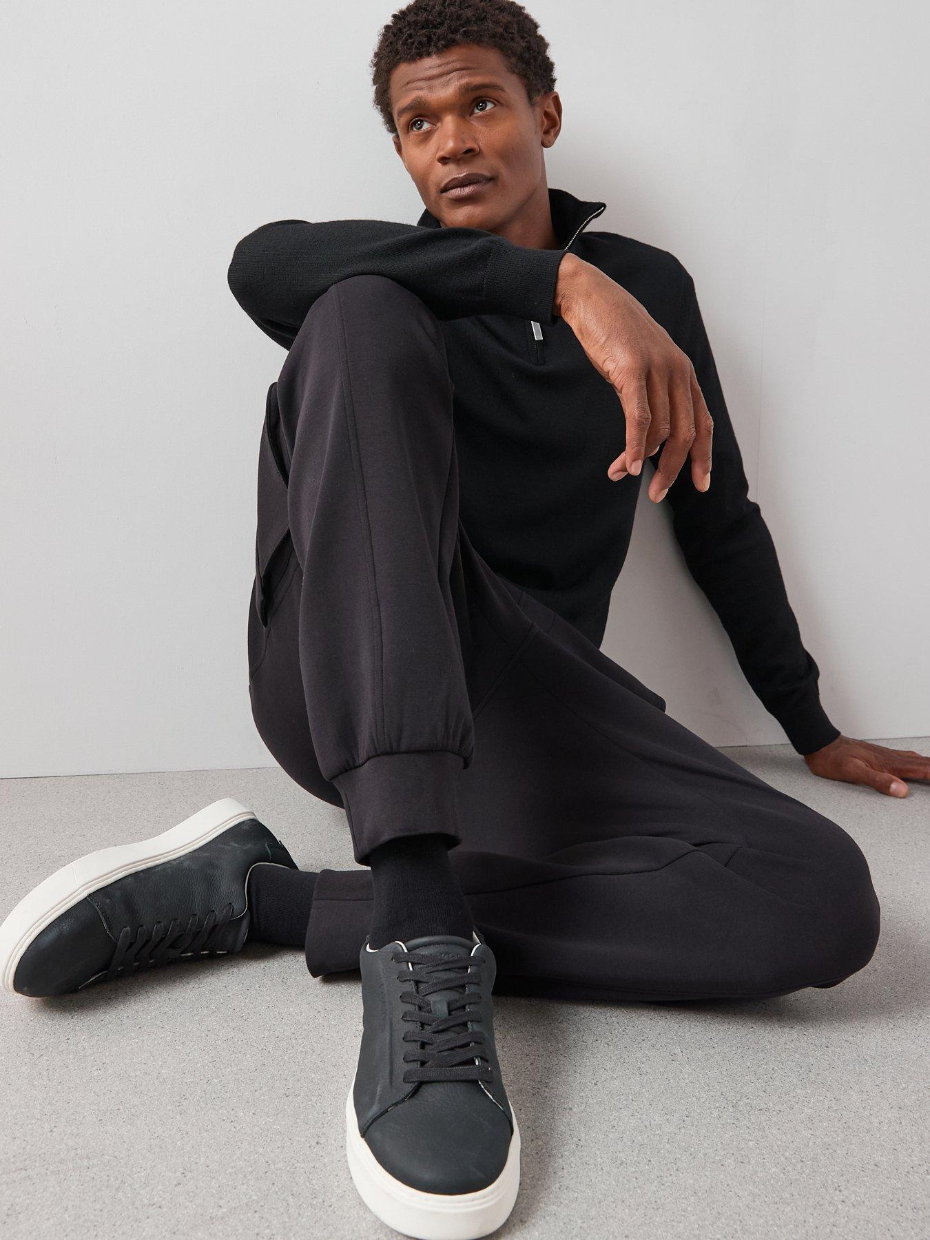 Image 4 of 6 of The Very Collection Cotton Rich Cargo Joggers - Black