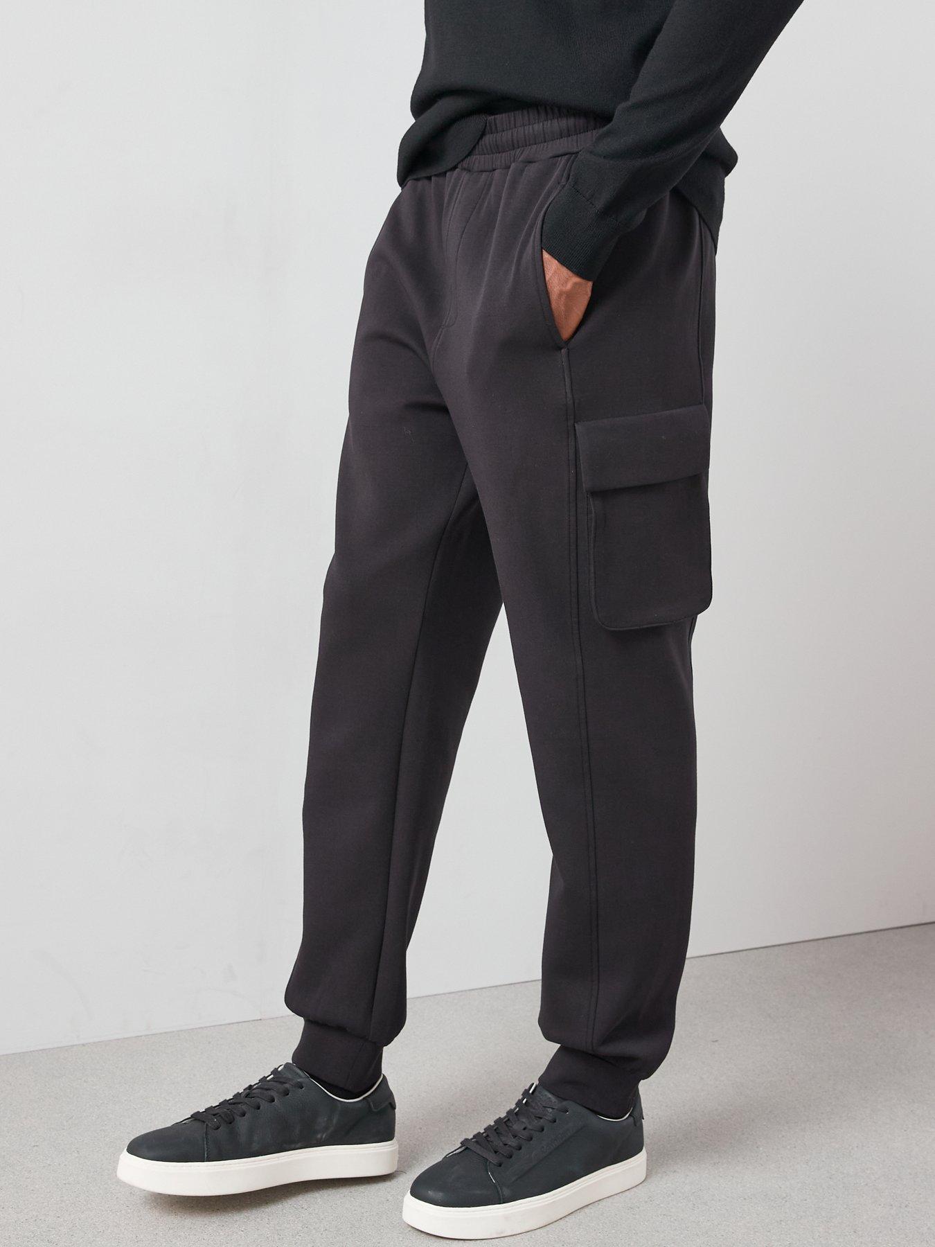 Image 6 of 6 of The Very Collection Cotton Rich Cargo Joggers - Black