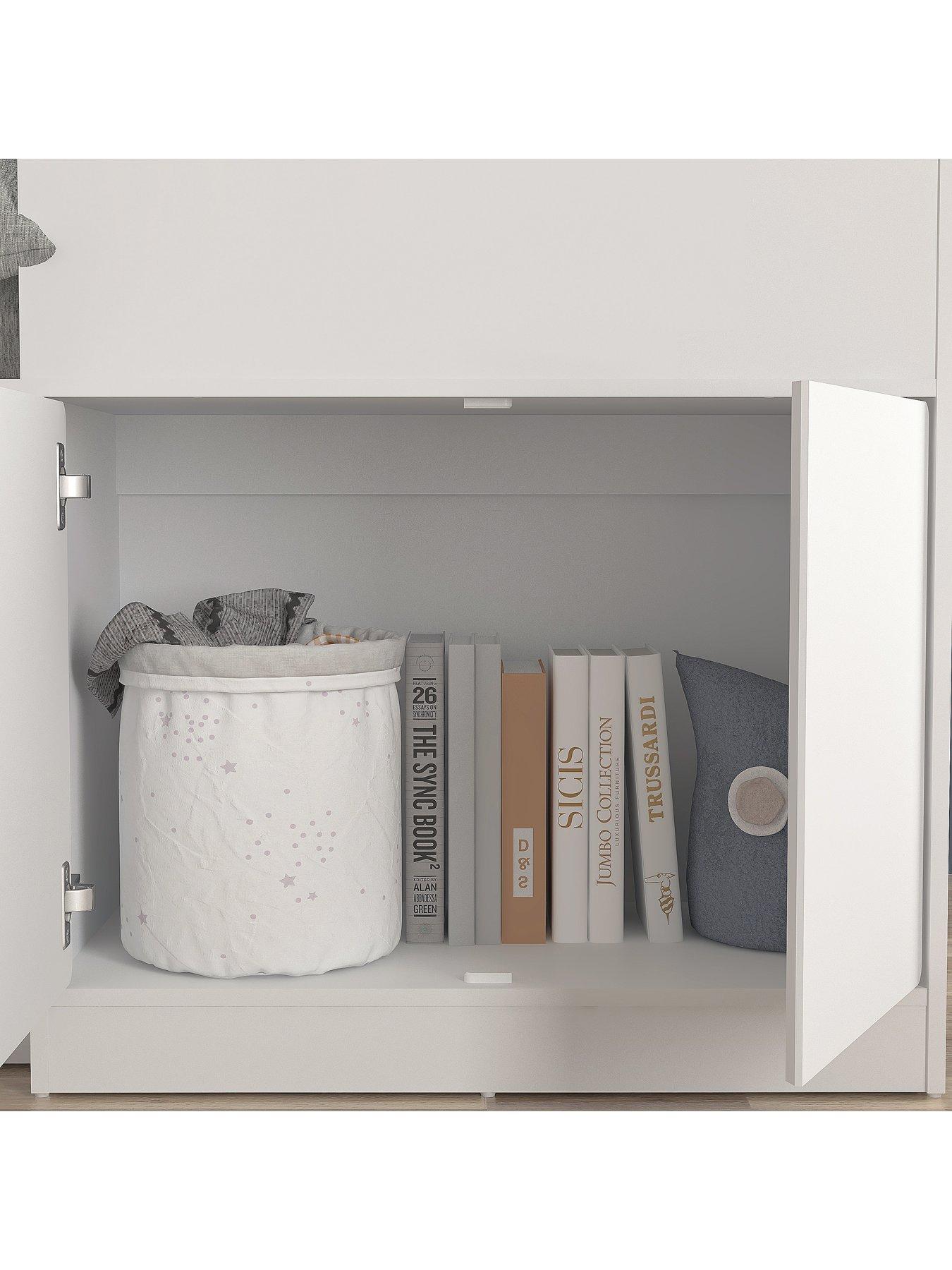  image of very-home-bailey-mid-sleeper-bed-with-mattress-options-buy-amp-save-white-fscreg-certified