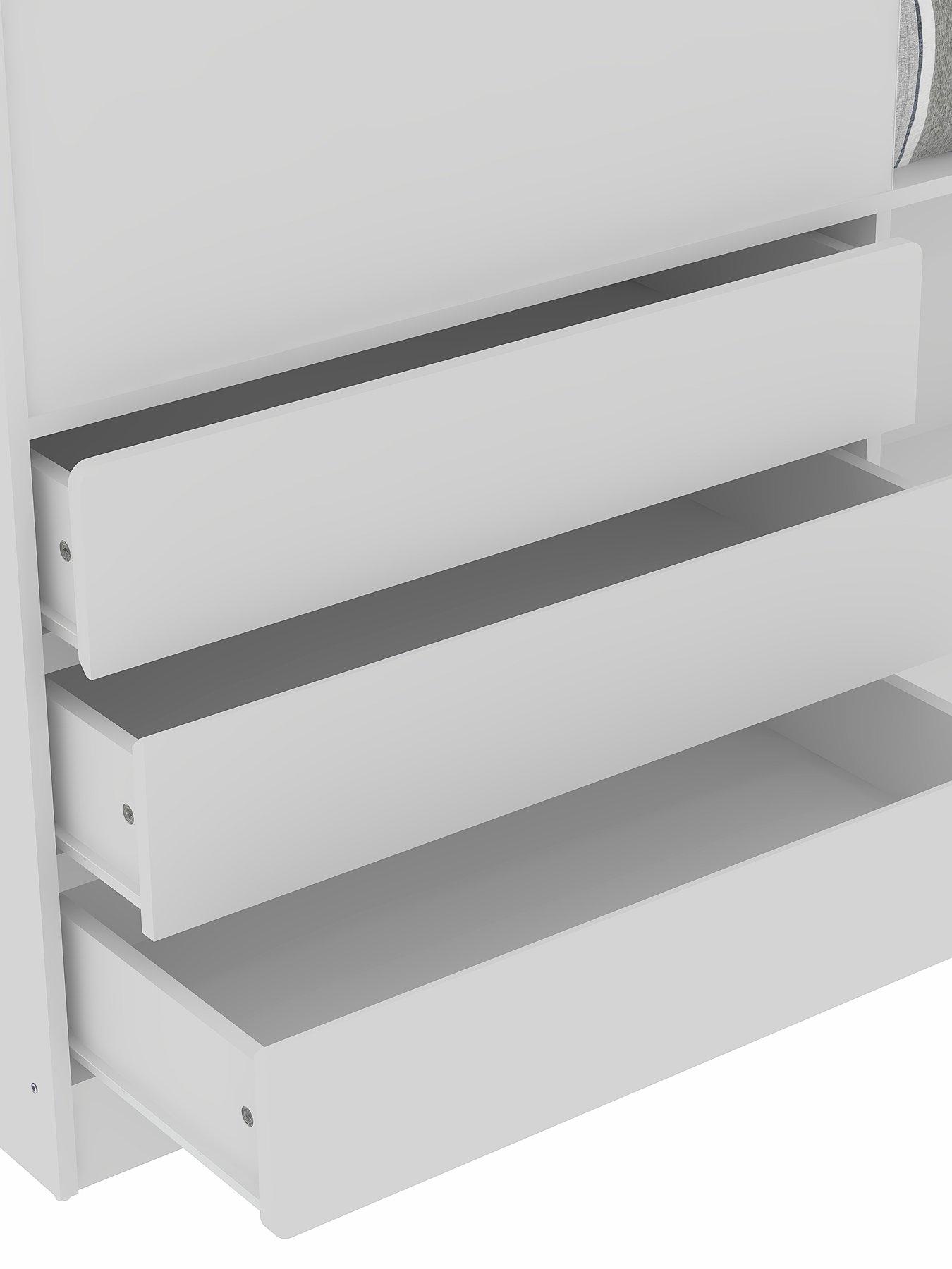  image of very-home-bailey-mid-sleeper-bed-with-mattress-options-buy-amp-save-white-fscreg-certified