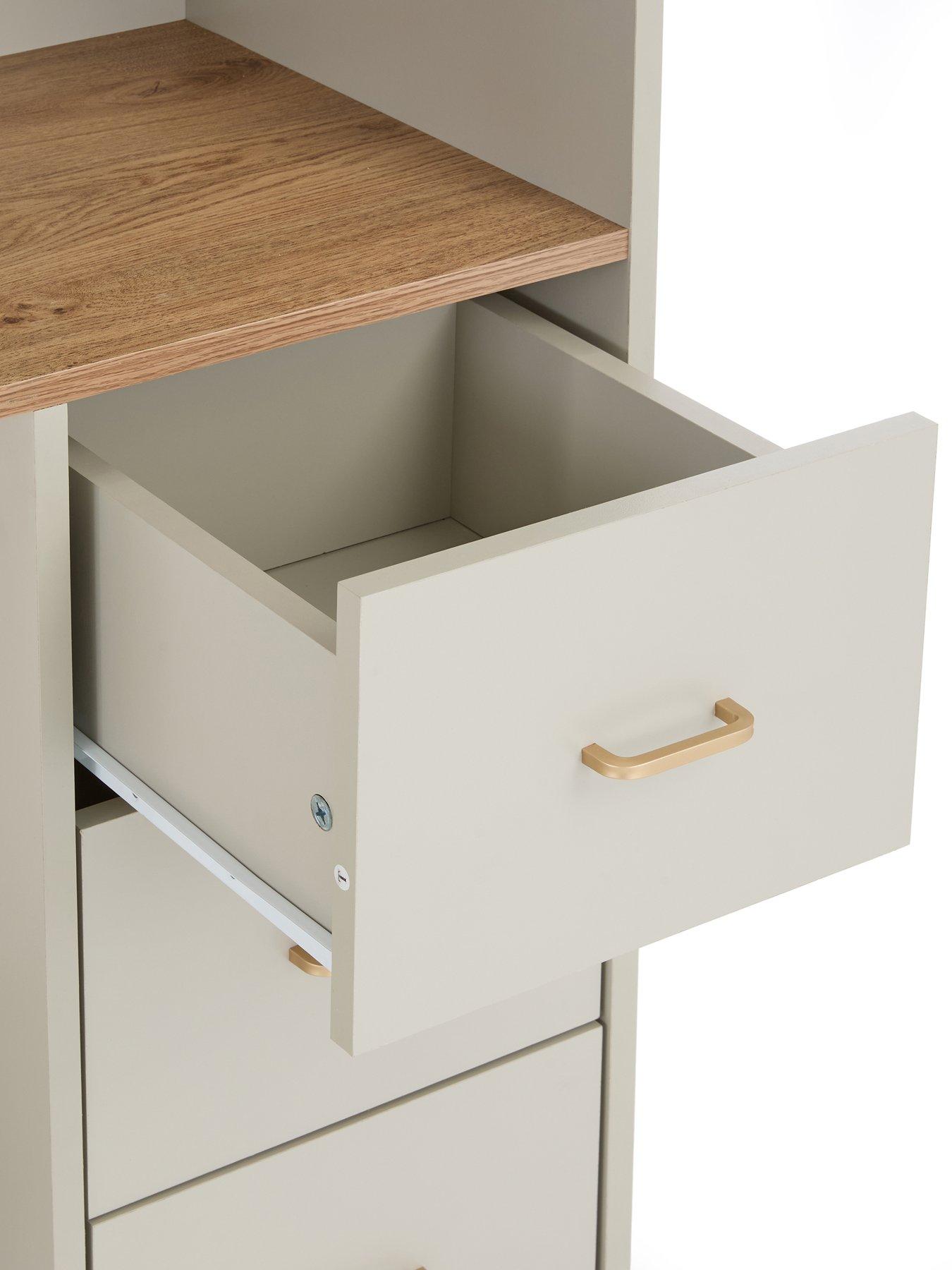 Image 5 of 6 of The Very Collection Daisy High Sleeper Bed with Drawers, Desk and Wardrobe and Mattress Options (Buy &amp; SAVE!) - FSC&reg; Certified
