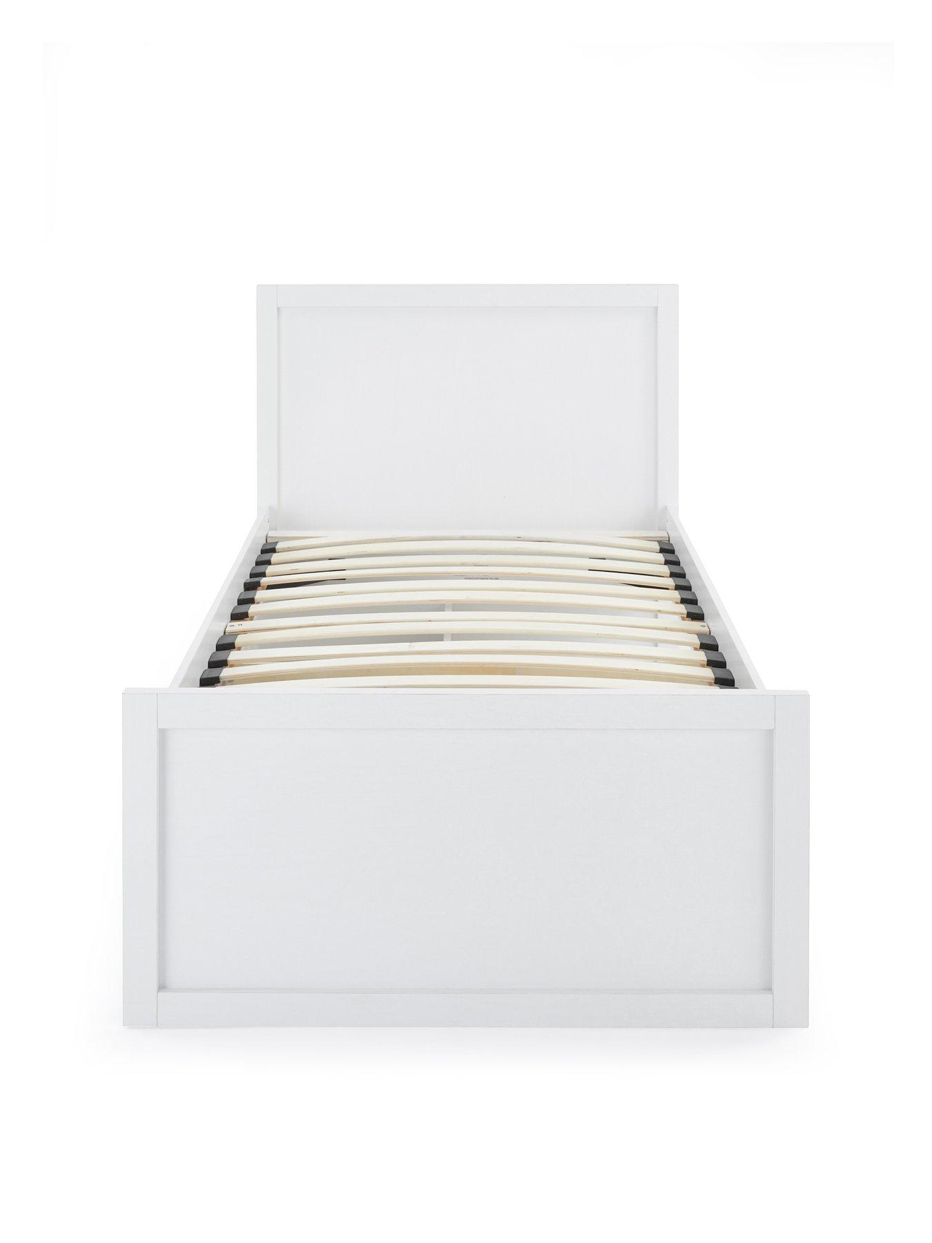  image of very-home-jackson-single-bed-with-mattress-options-buy-amp-save-white