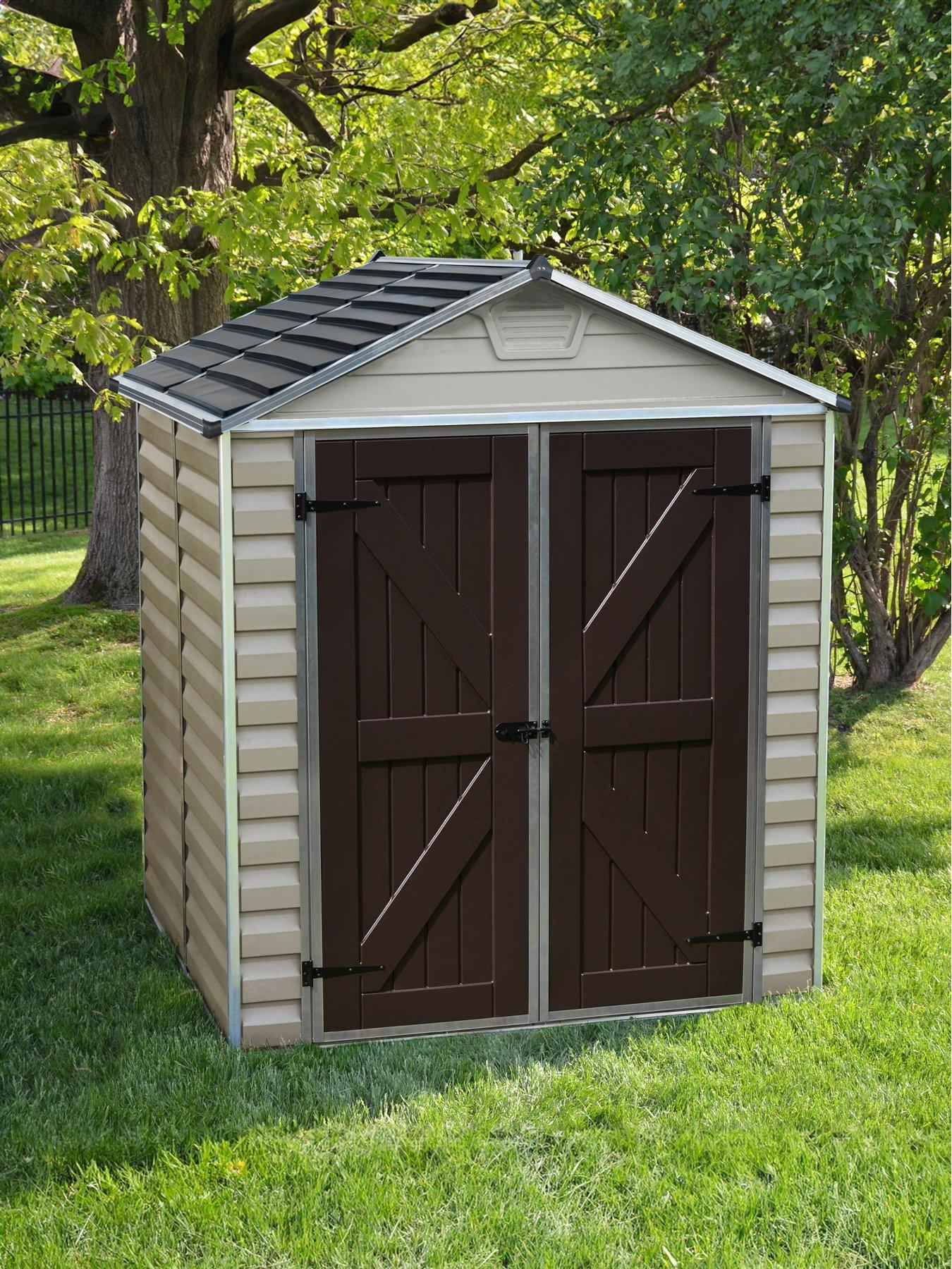  image of canopia-by-palram-skylight-shed-6x5-tan-special-pack