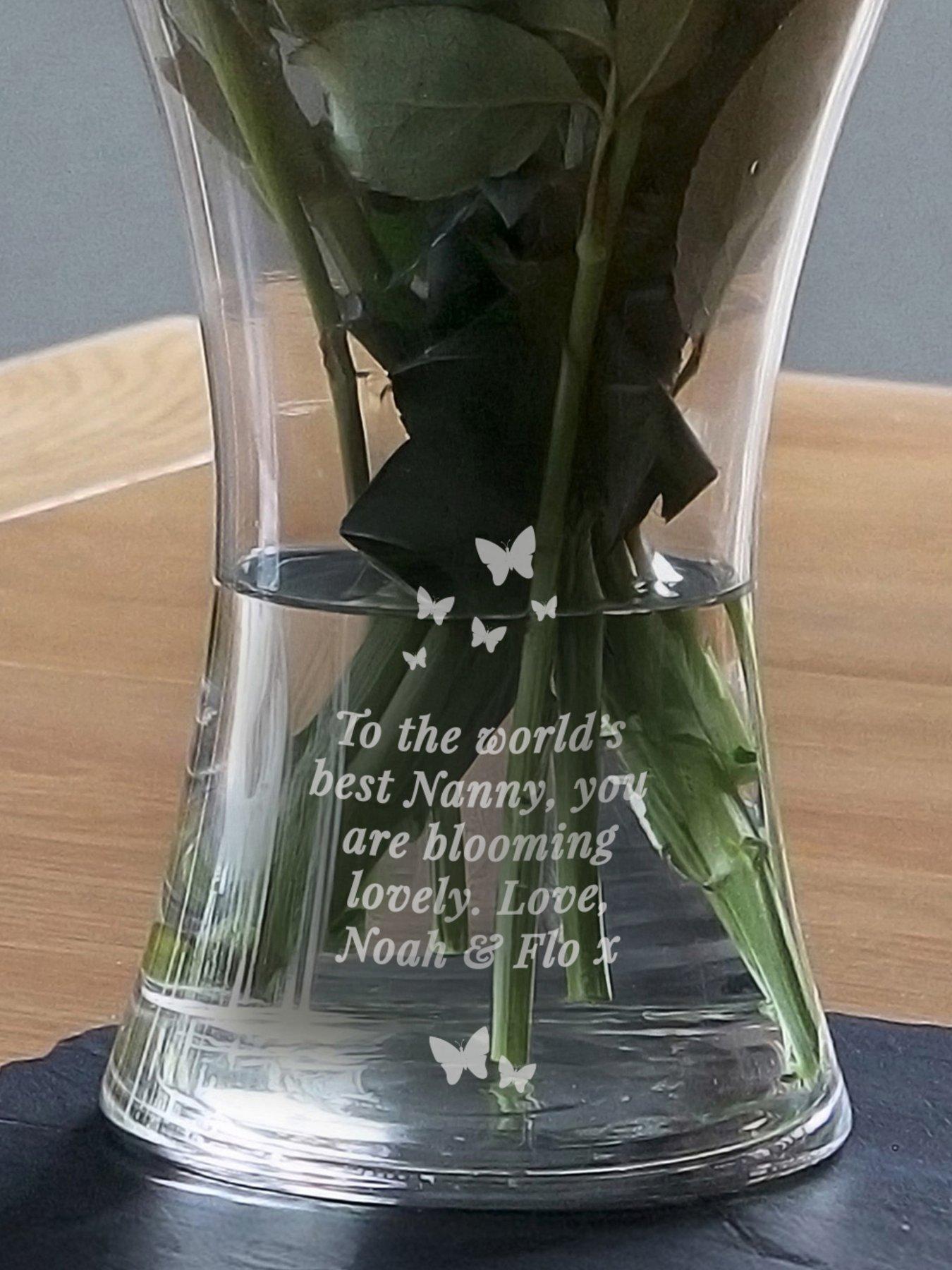  image of the-personalised-memento-company-personalised-butterfly-waisted-vase