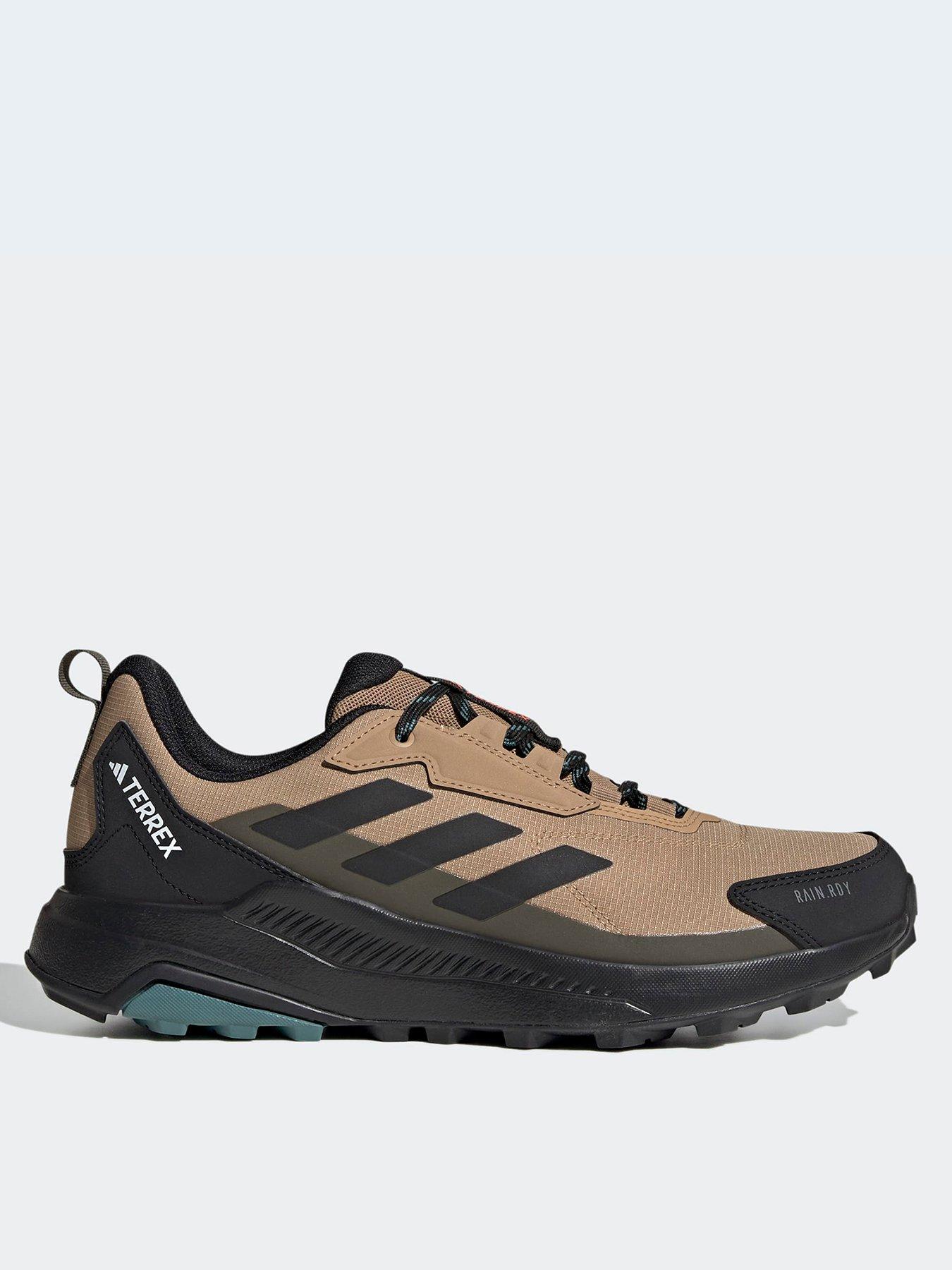  image of adidas-terrex-mens-anylander-rainrdy-hiking-shoes-brown