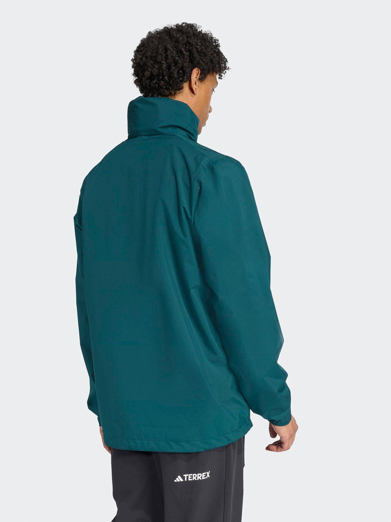 Image 2 of 5 of adidas Terrex Mens Outdoor Multi Essentials 2L Rain Jacket - Green