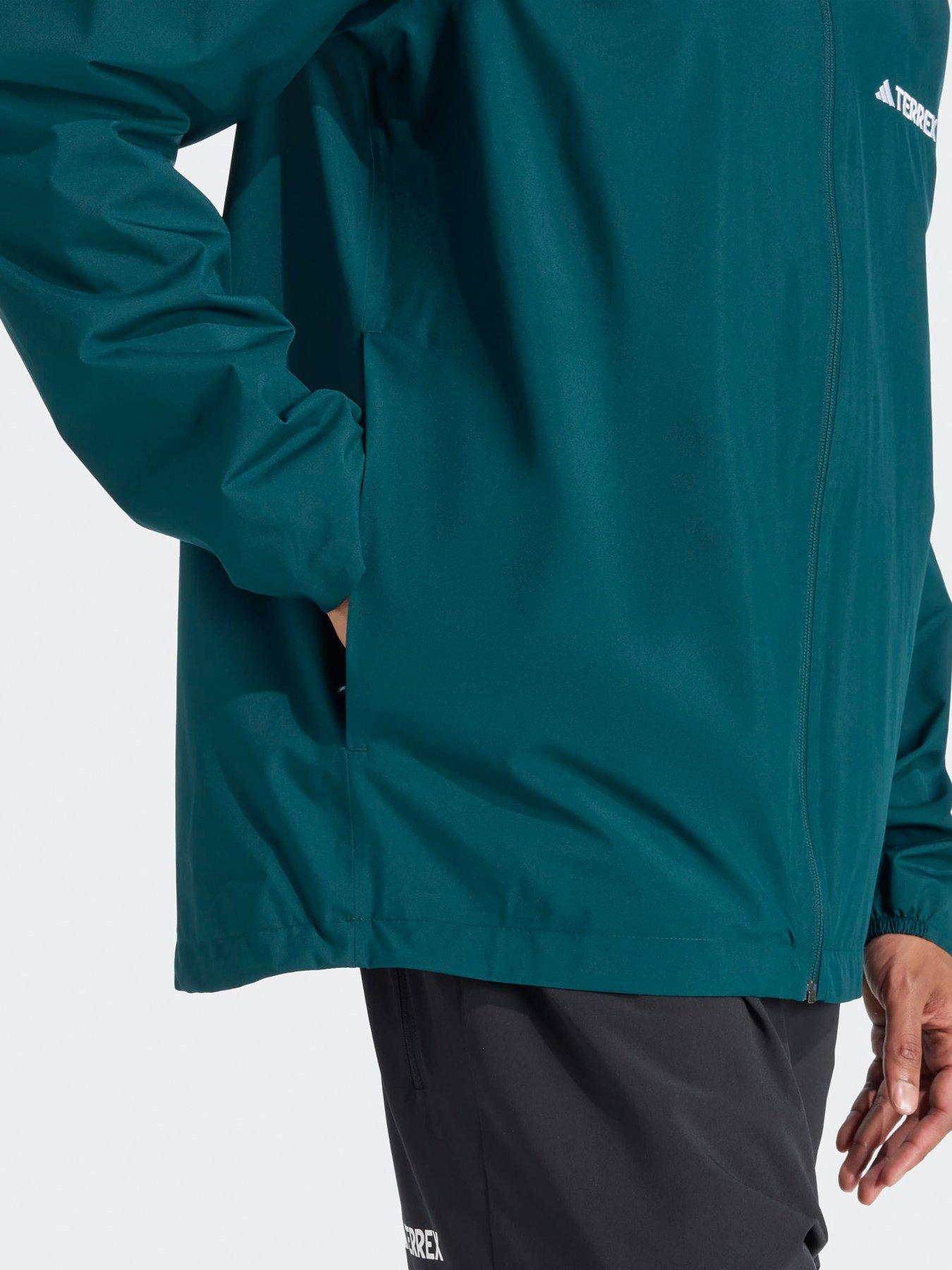 Image 5 of 5 of adidas Terrex Mens Outdoor Multi Essentials 2L Rain Jacket - Green