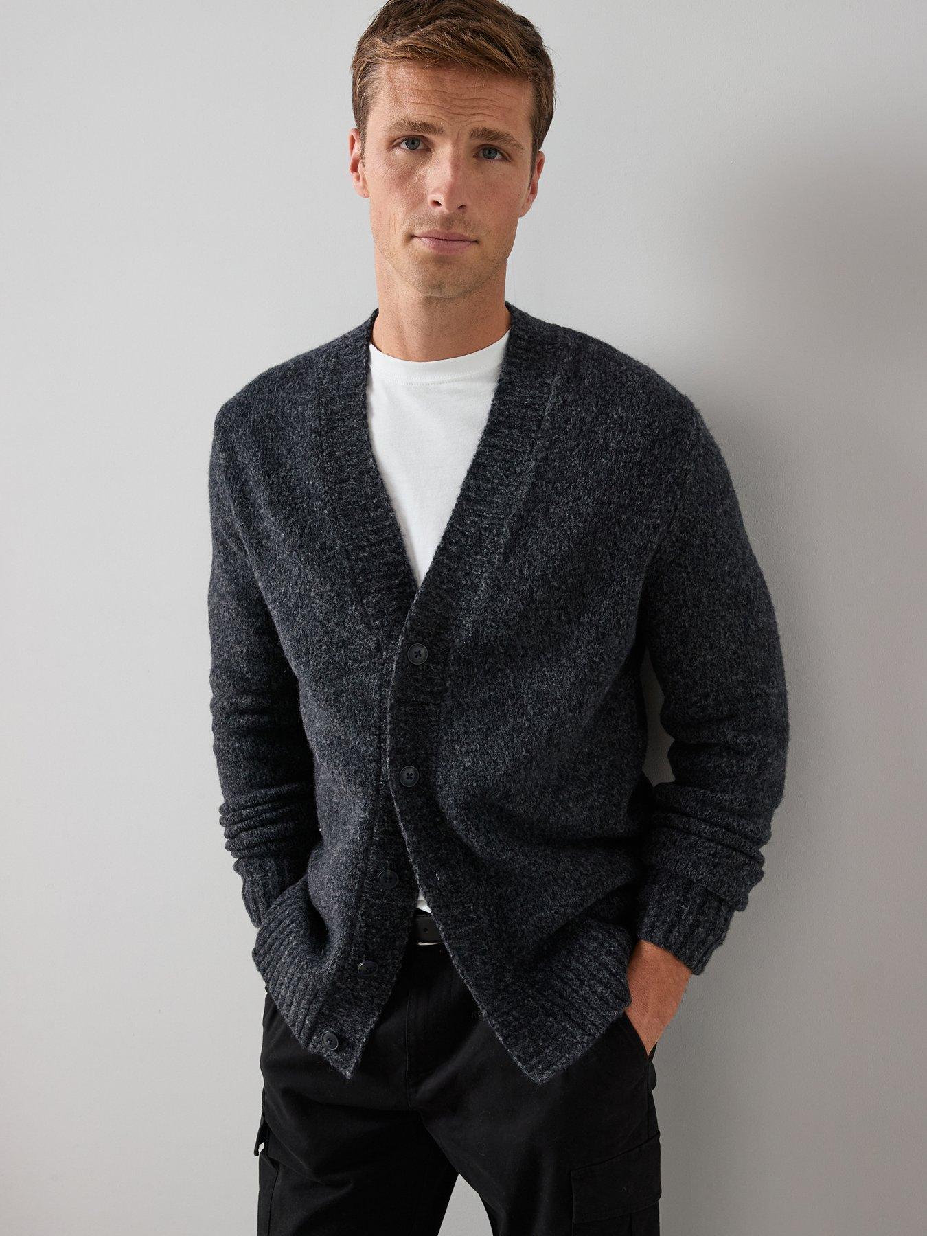 Image 1 of 6 of The Very Collection Cardigan - Charcoal