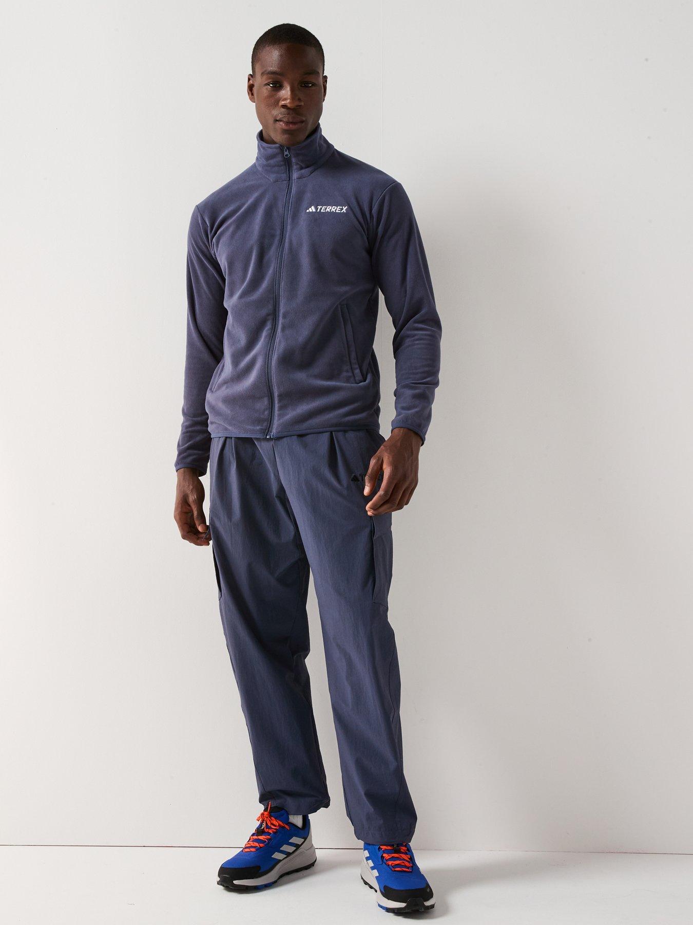 Image 3 of 4 of adidas Terrex Mens Outdoor Multi Essentials Full-Zip Fleece Jacket - Navy