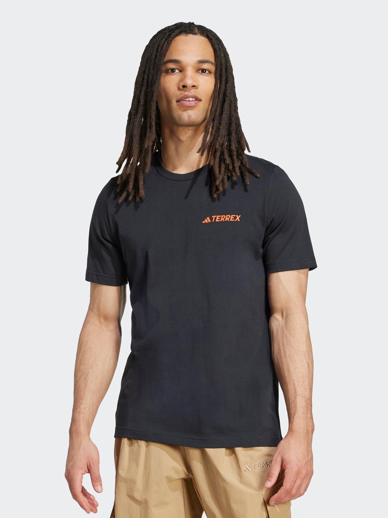 undefined Mens Outdoor Graphic T-shirt - Black