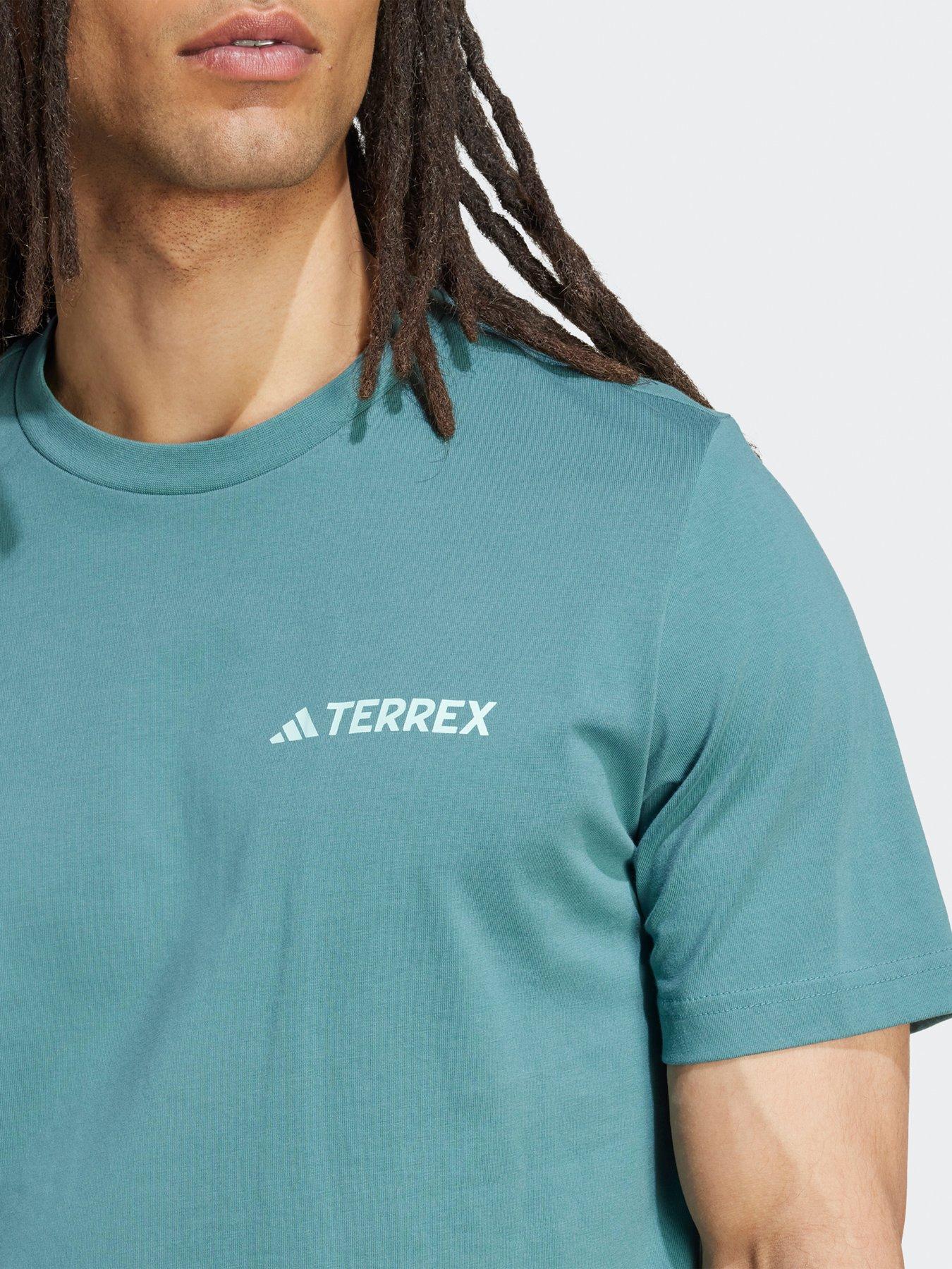 Image 5 of 5 of adidas Terrex Mens Outdoor Graphic T-shirt - Teal