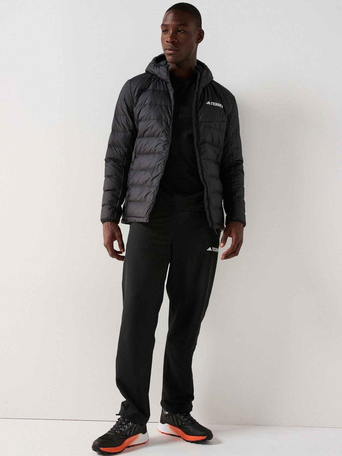  image of adidas-terrex-mens-mt-down-hooded-jacket-black