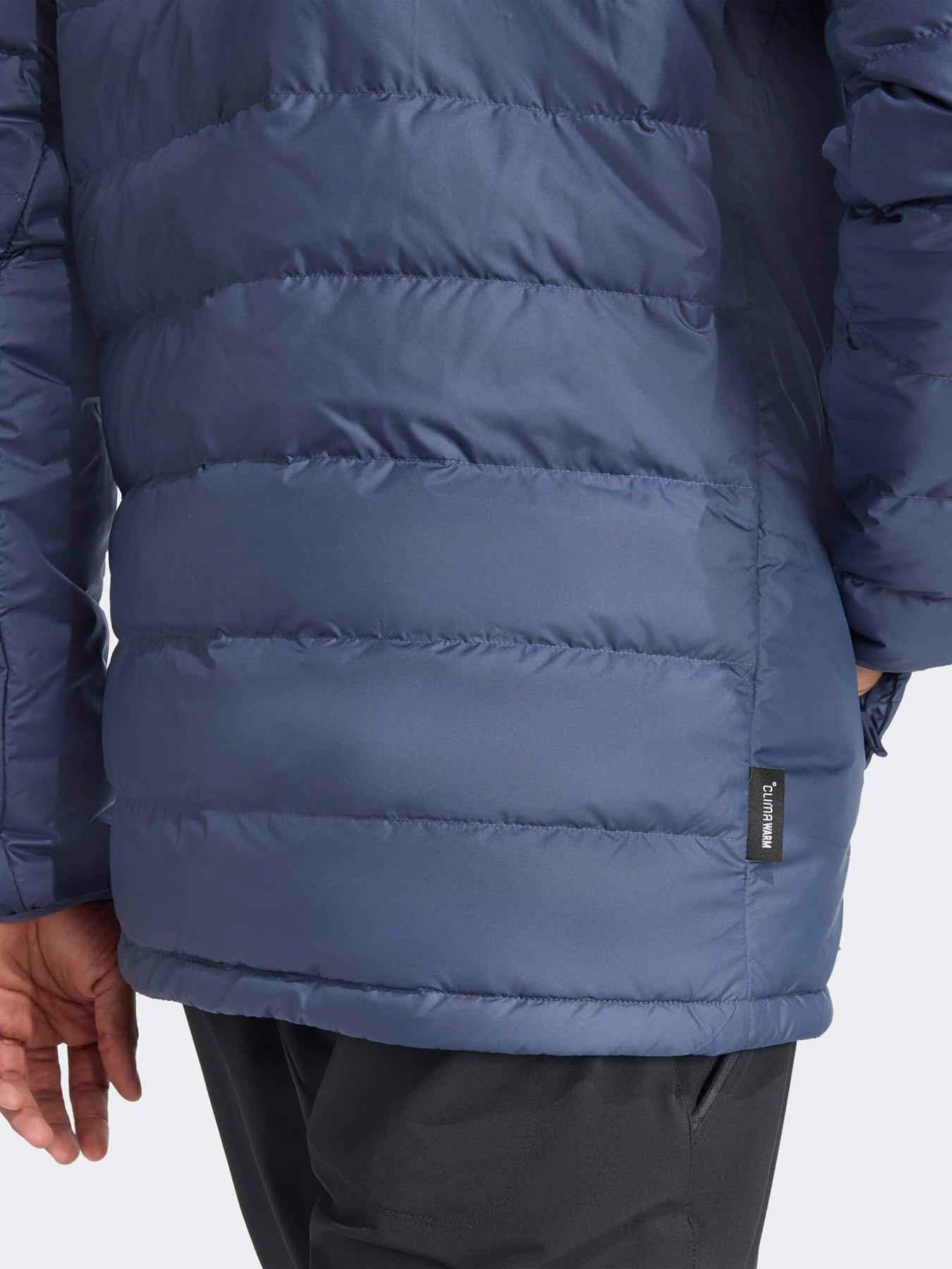  image of adidas-terrex-mens-mt-down-hooded-jacket-navy