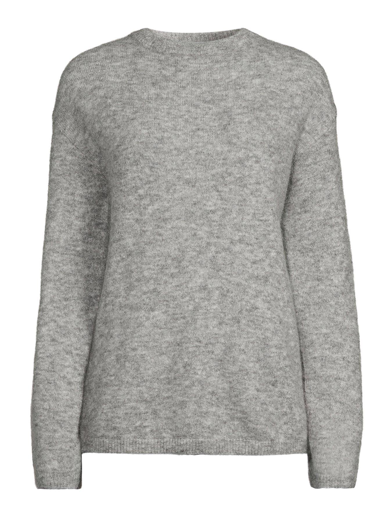 Image 6 of 6 of The Very Collection Mohair Wool Blend Crew Neck Jumper - Grey