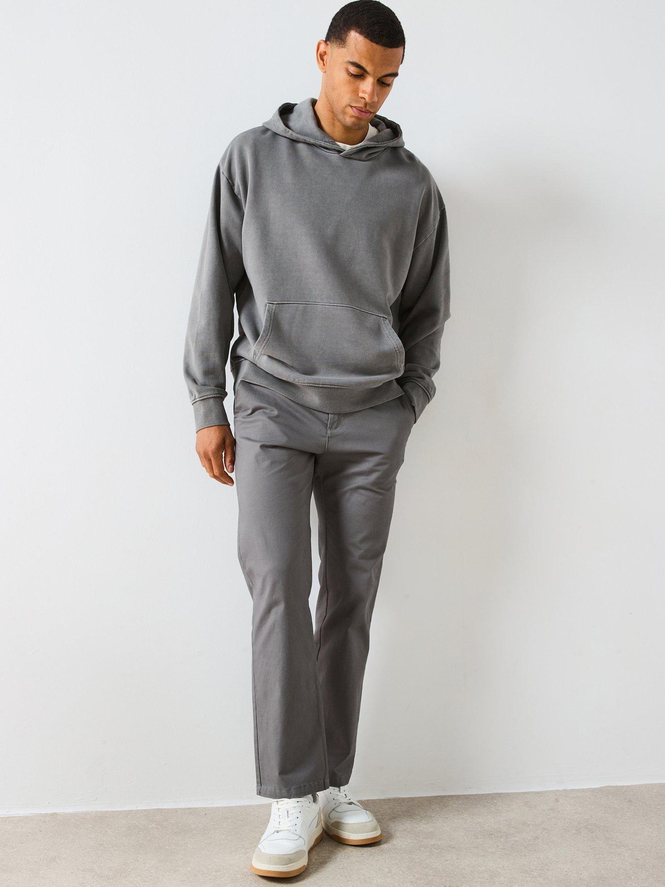 Image 5 of 6 of Very Man Oversized Washed Hoodie - Beige