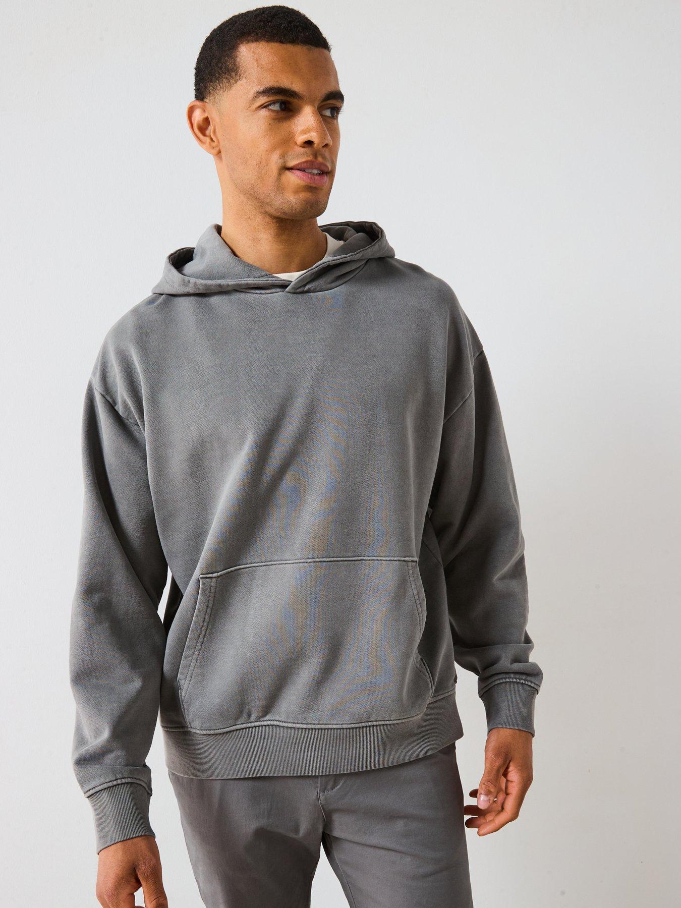 Image 6 of 6 of Very Man Oversized Washed Hoodie - Beige
