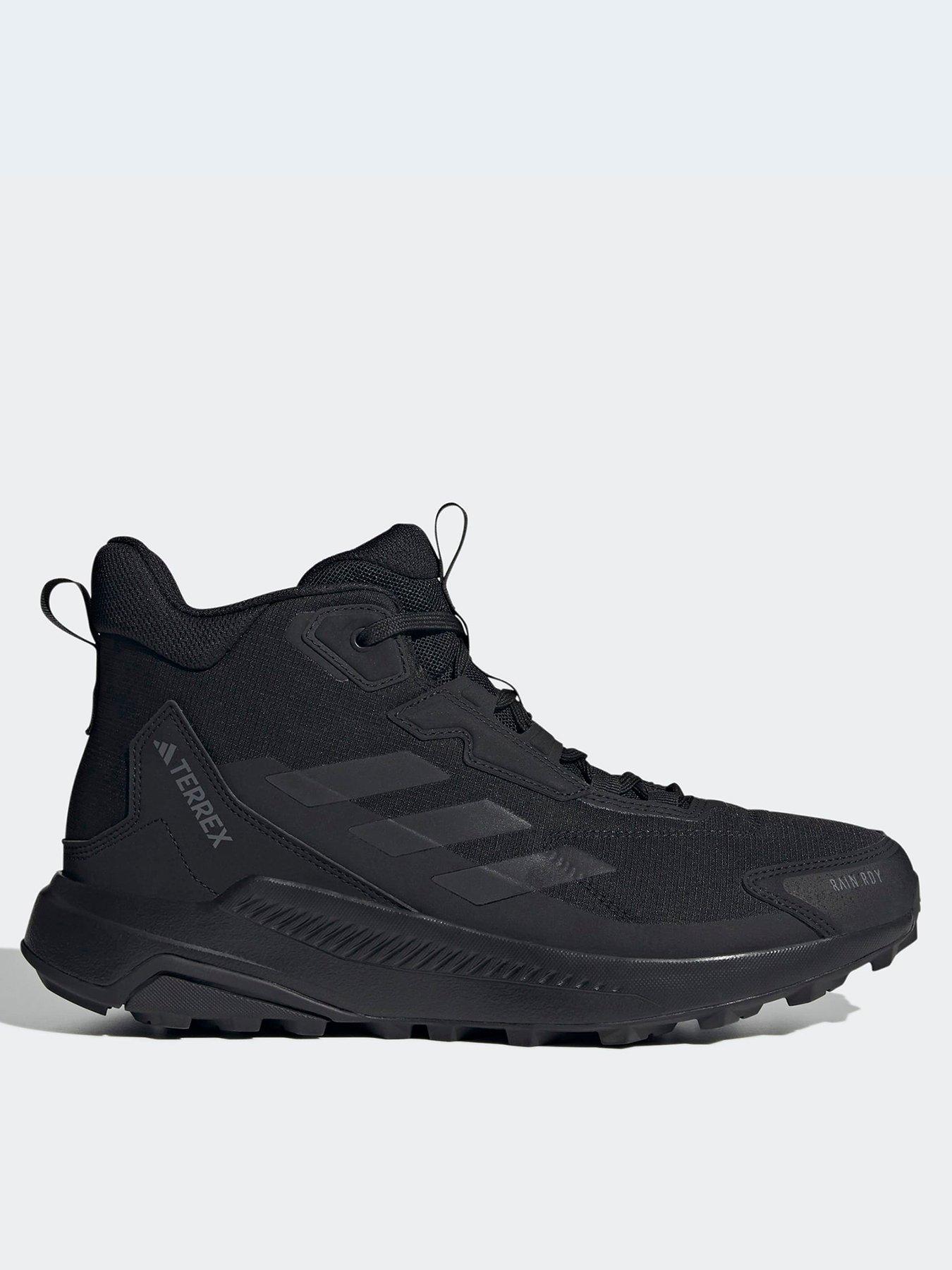 Image 1 of 7 of adidas Terrex Mens Anylander Mid RainRdy Hiking Shoes - Black