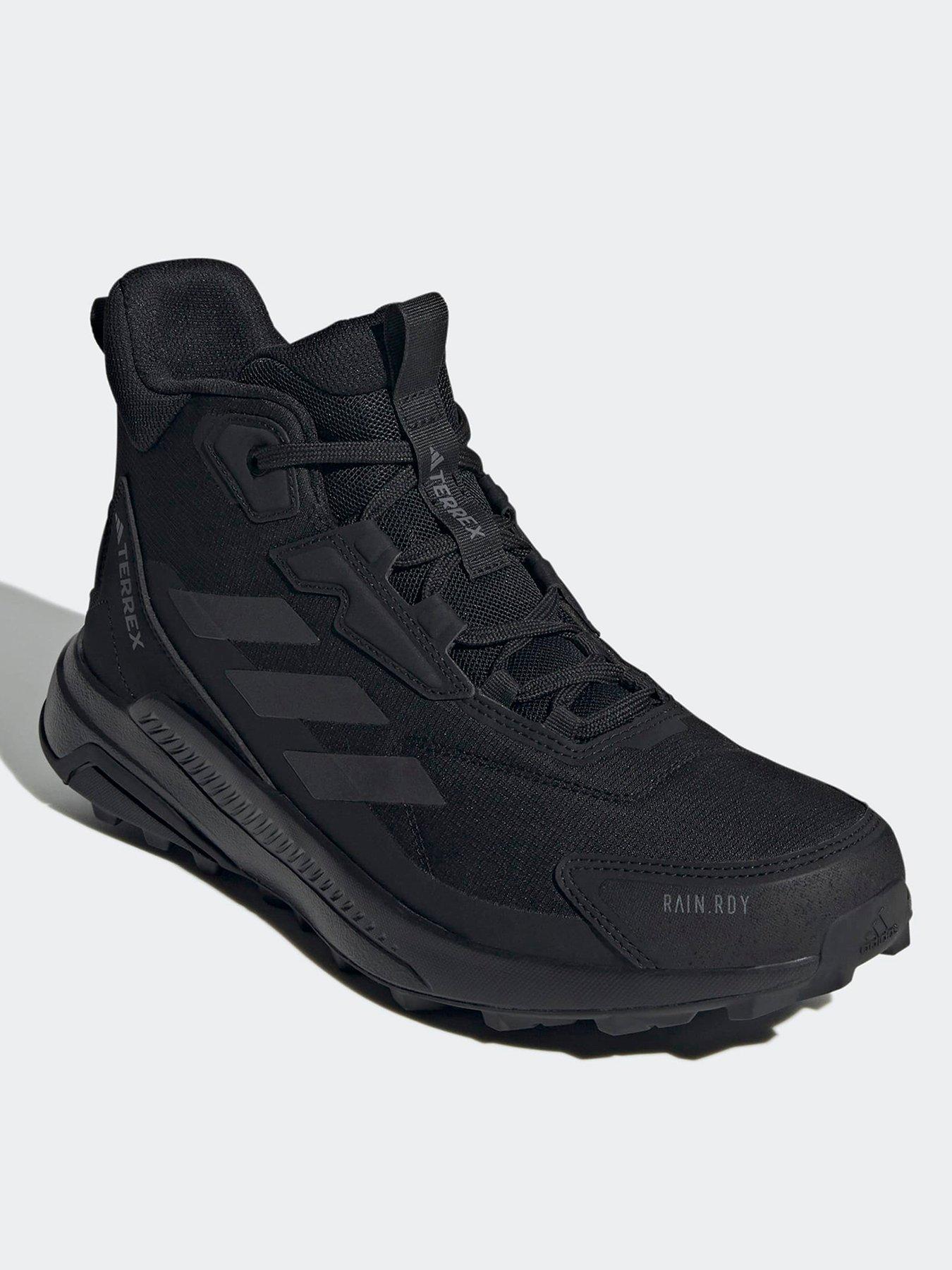  image of adidas-terrex-mens-anylander-mid-rainrdy-hiking-shoes-black
