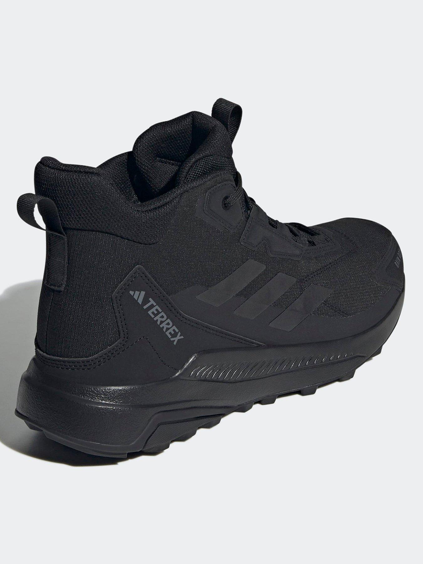  image of adidas-terrex-mens-anylander-mid-rainrdy-hiking-shoes-black