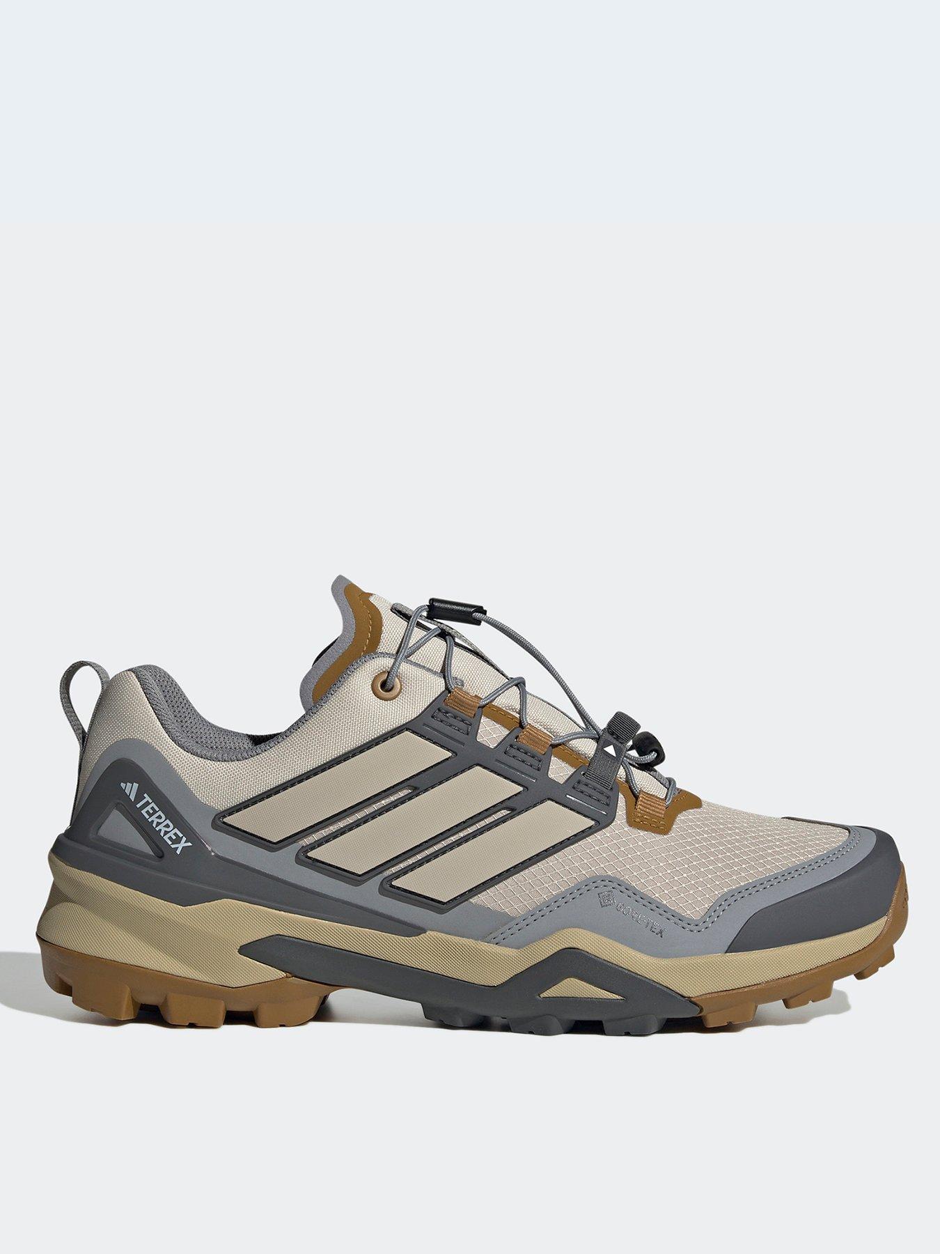  image of adidas-terrex-mens-skychaser-gore-tex-hiking-shoes-beige