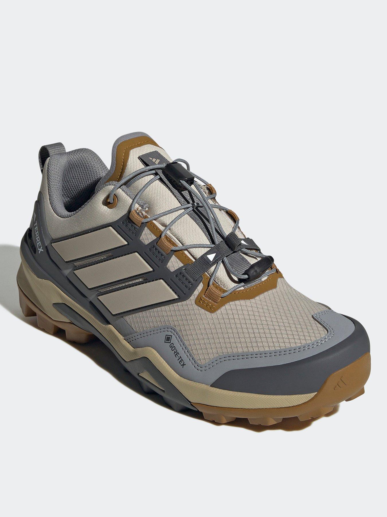  image of adidas-terrex-mens-skychaser-gore-tex-hiking-shoes-beige