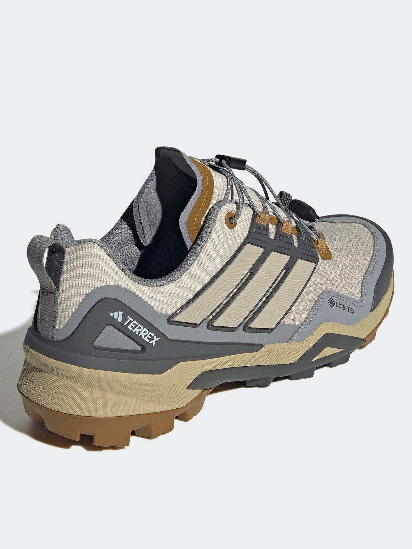  image of adidas-terrex-mens-skychaser-gore-tex-hiking-shoes-beige