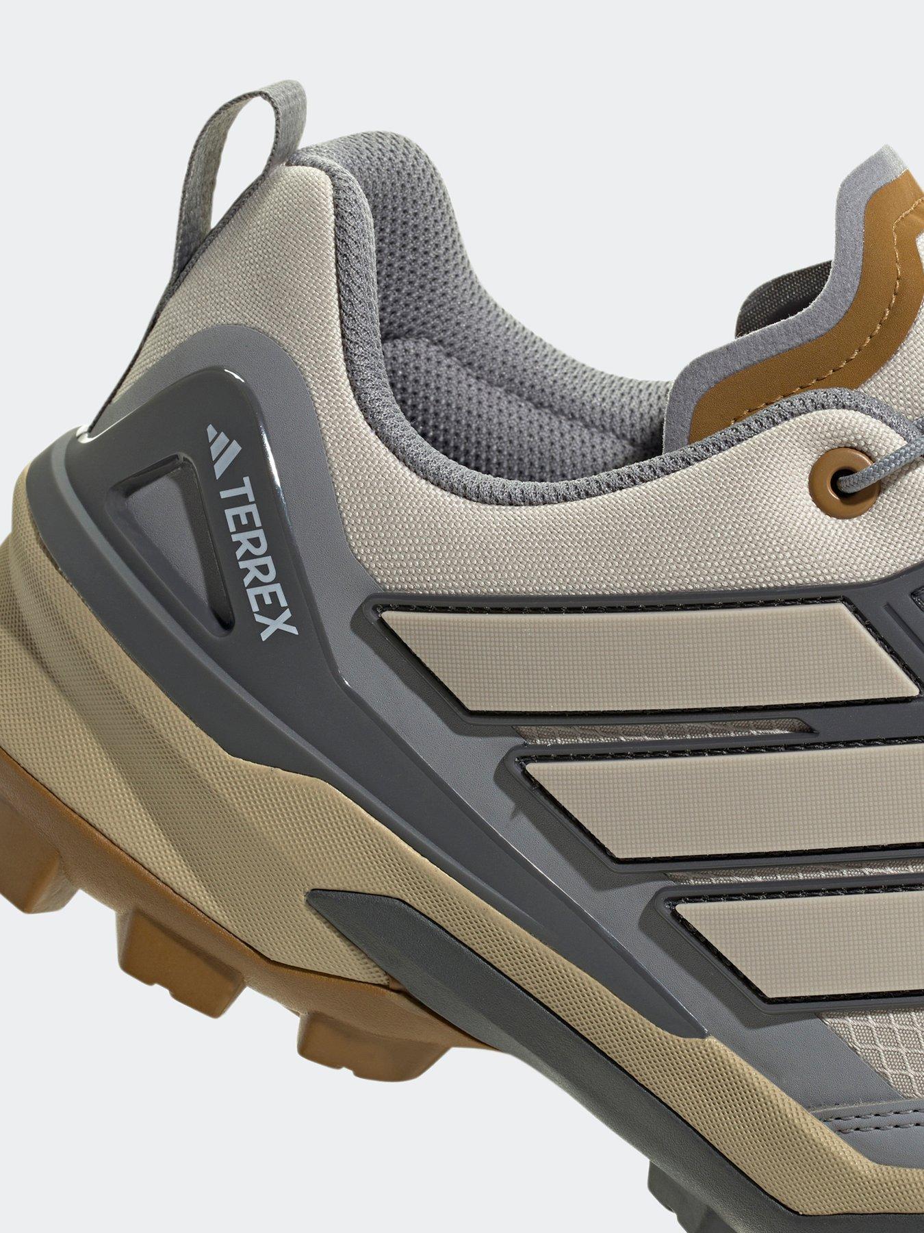 image of adidas-terrex-mens-skychaser-gore-tex-hiking-shoes-beige