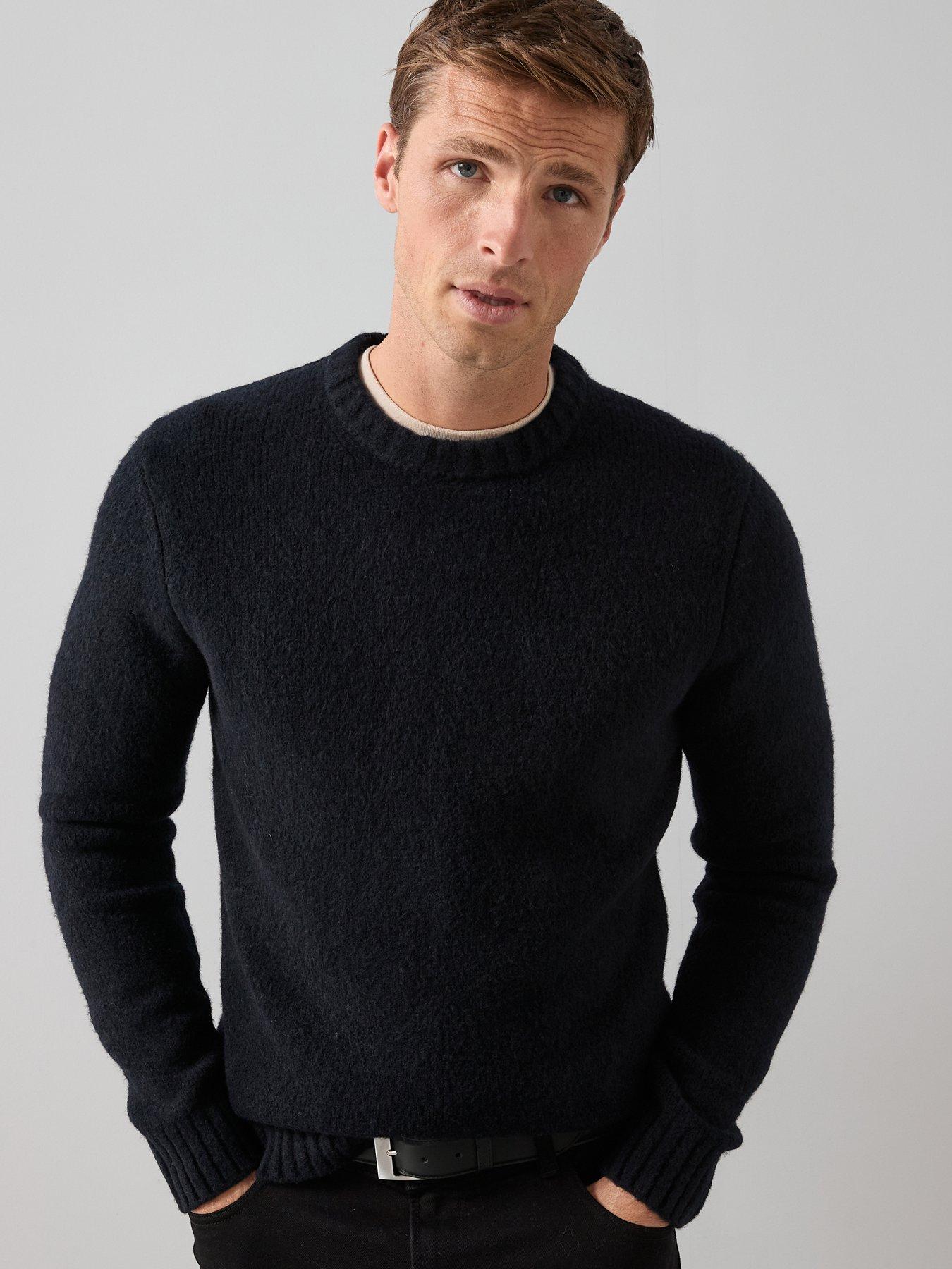 The Very Collection Supersoft Crew Neck Jumper With Wool - Black