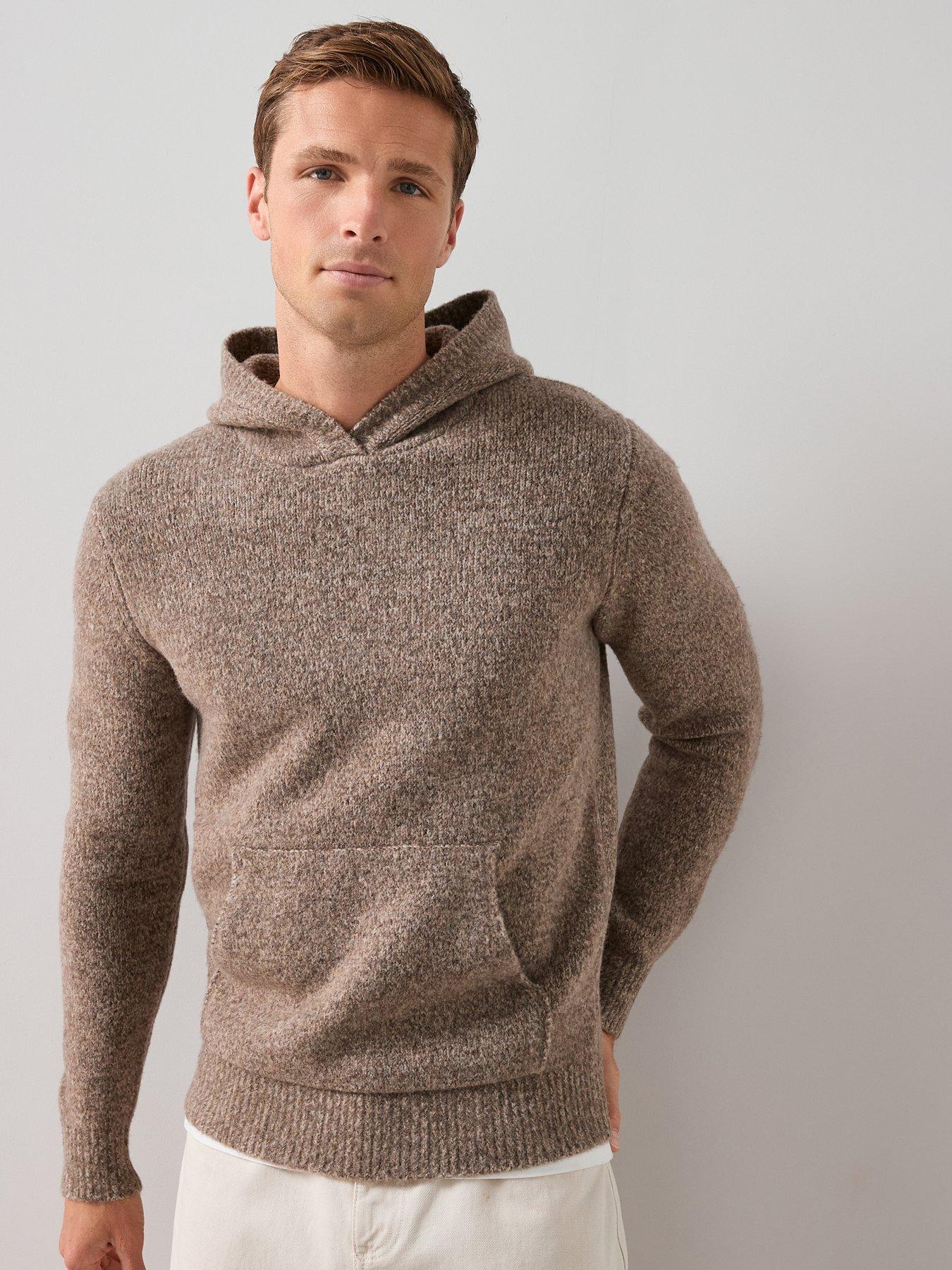The Very Collection Hooded Knitted Jumper - Beige