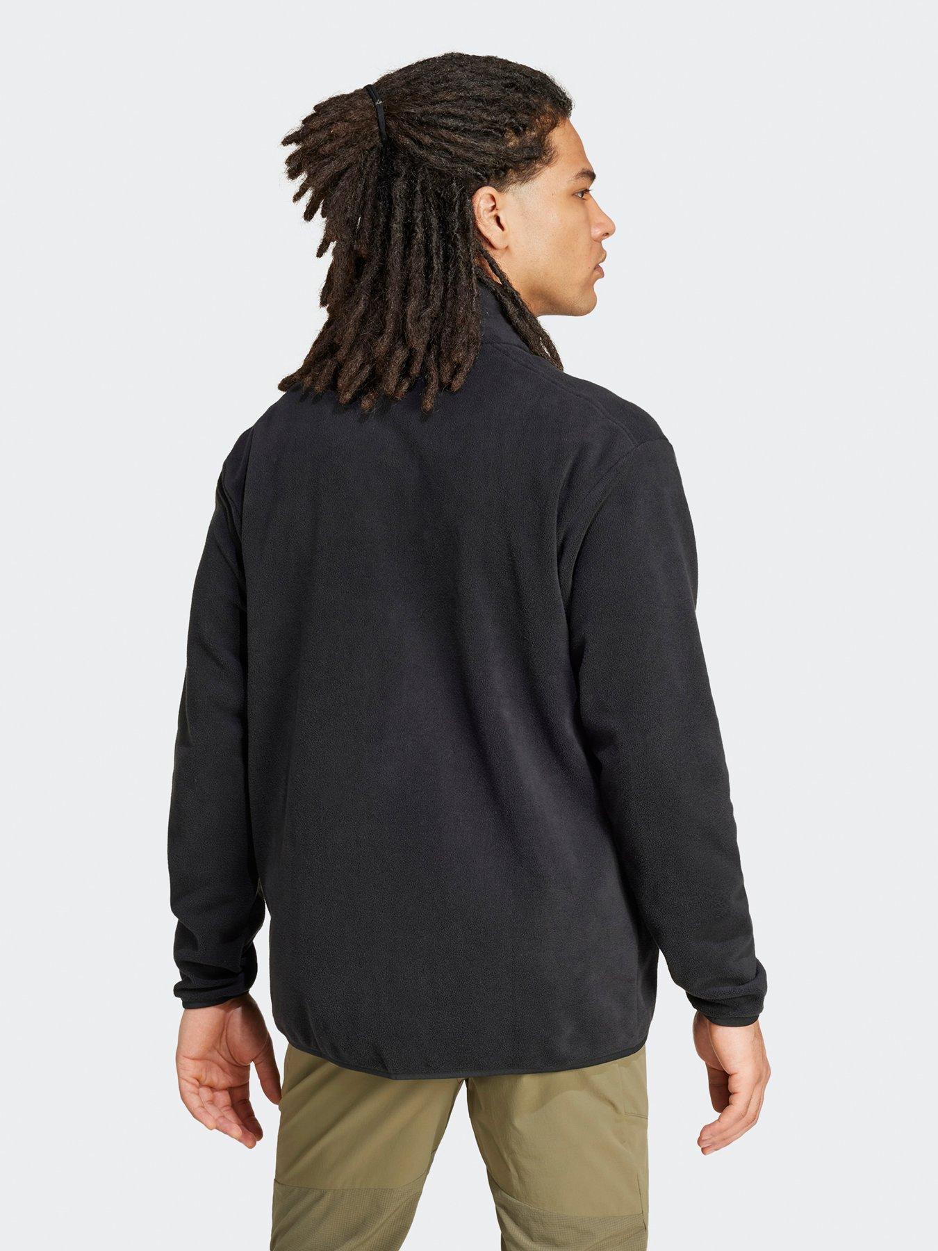 Image 2 of 5 of adidas Terrex Mens Outdoor Multi Full-Zip Fleece Jacket - Black