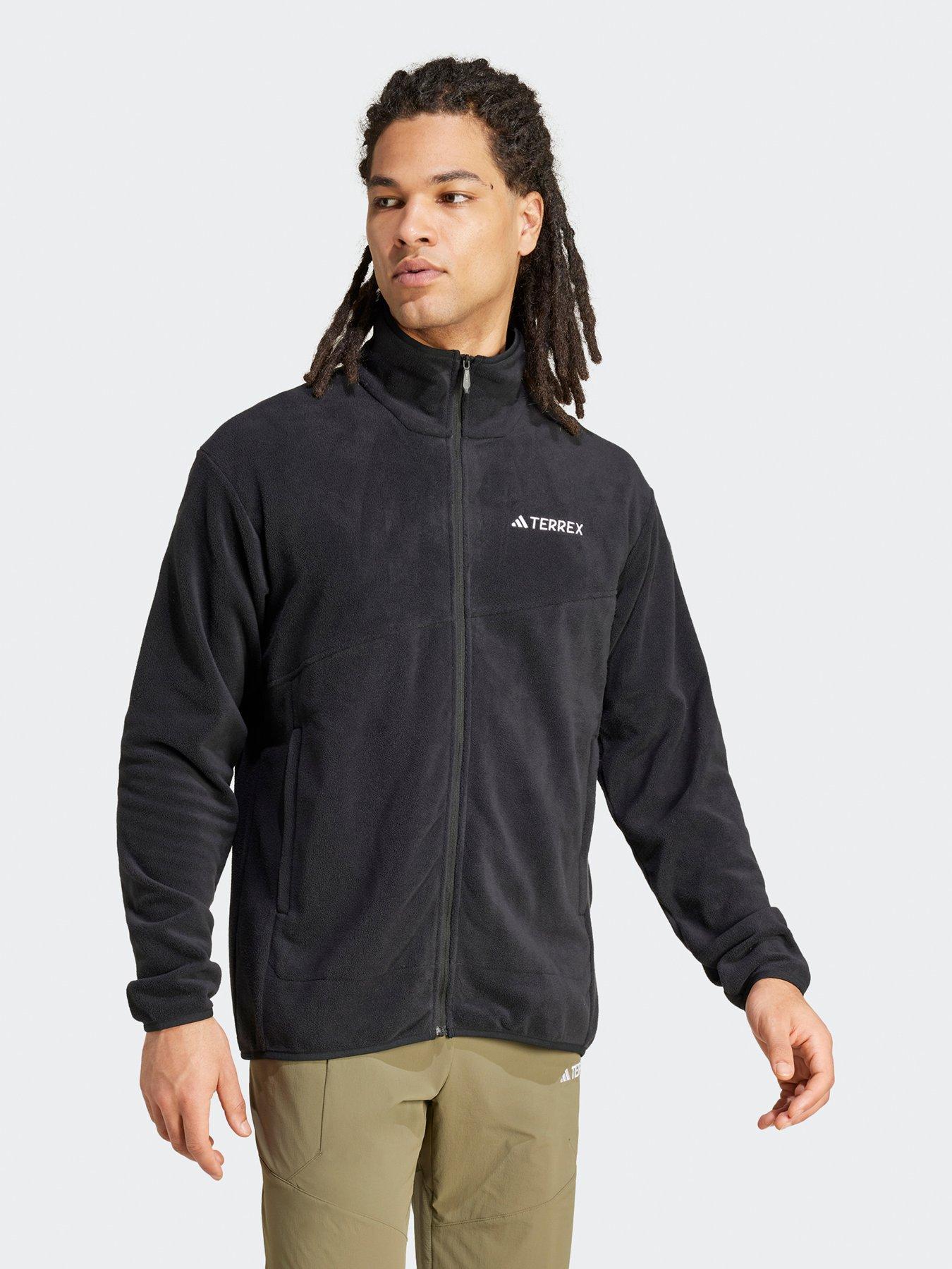 Image 3 of 5 of adidas Terrex Mens Outdoor Multi Full-Zip Fleece Jacket - Black