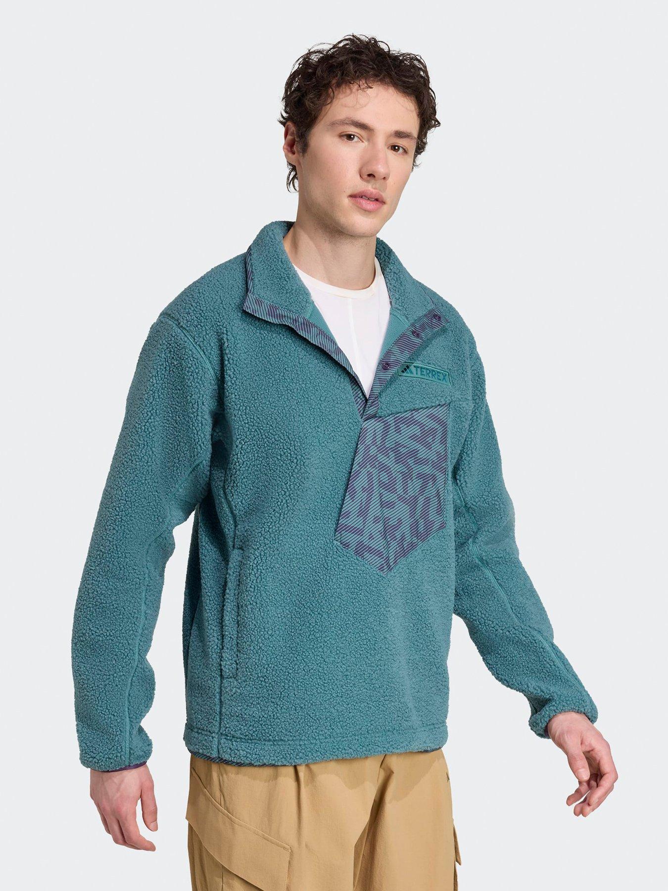  image of adidas-terrex-mens-outdoor-xploric-high-pile-fleece-pu-blue