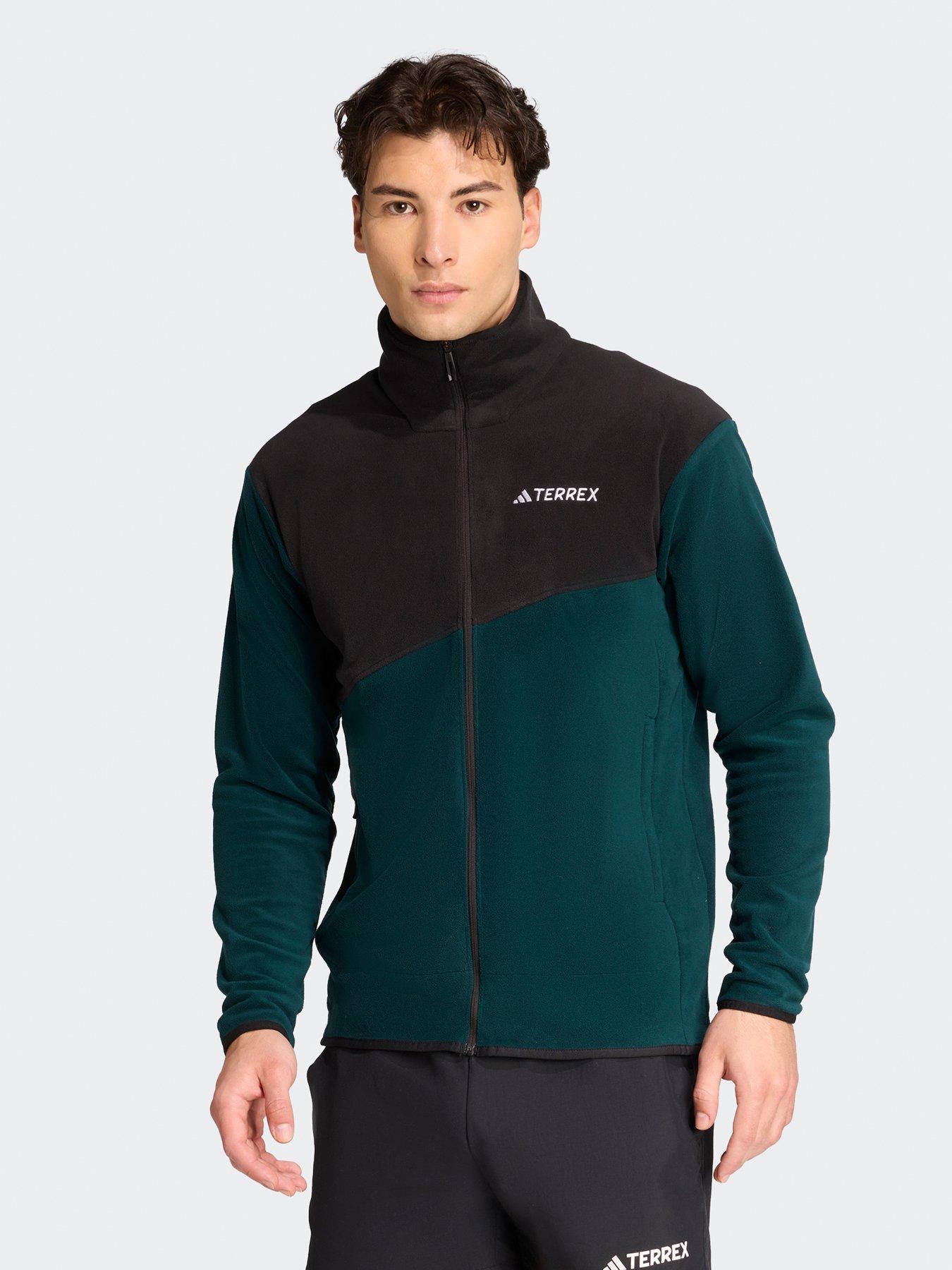 adidas-terrex-mens-outdoor-multi-full-zip-fleece-jacket-green