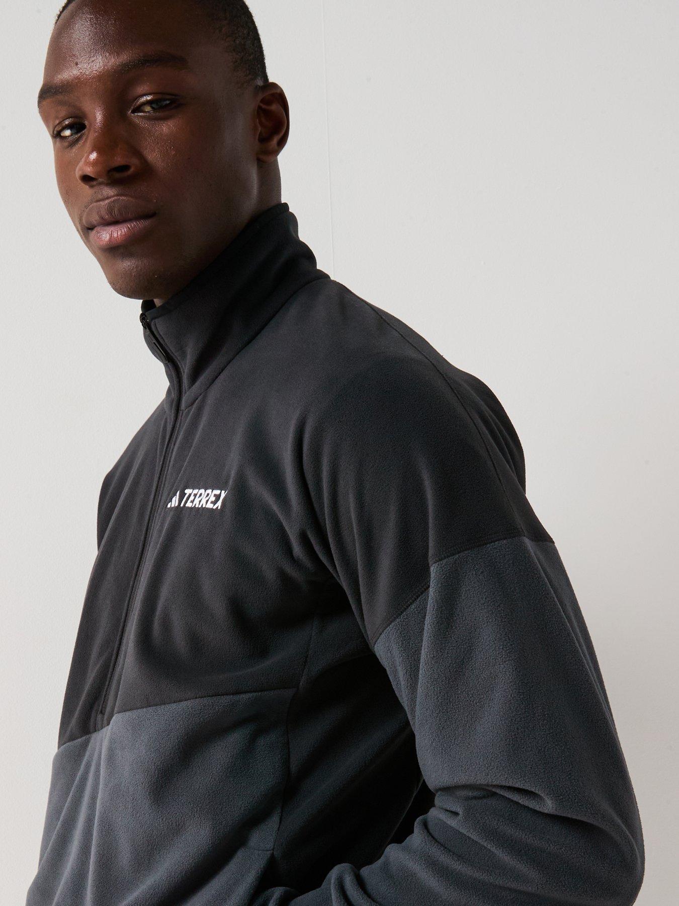  image of adidas-terrex-mens-multi-climawarm-fleece-anorak-black