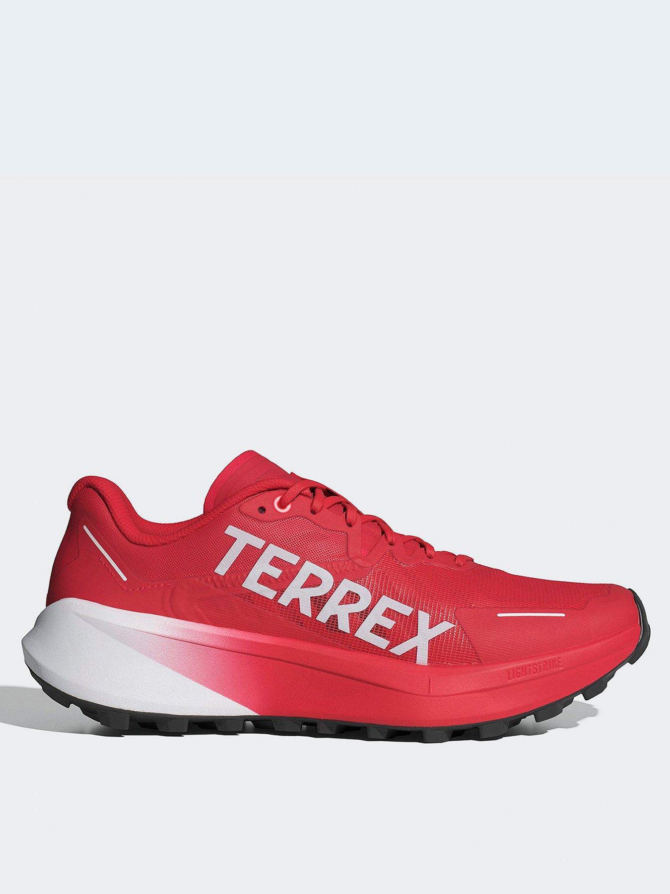  image of adidas-terrex-mens-agravic-3-trail-running-shoes-red