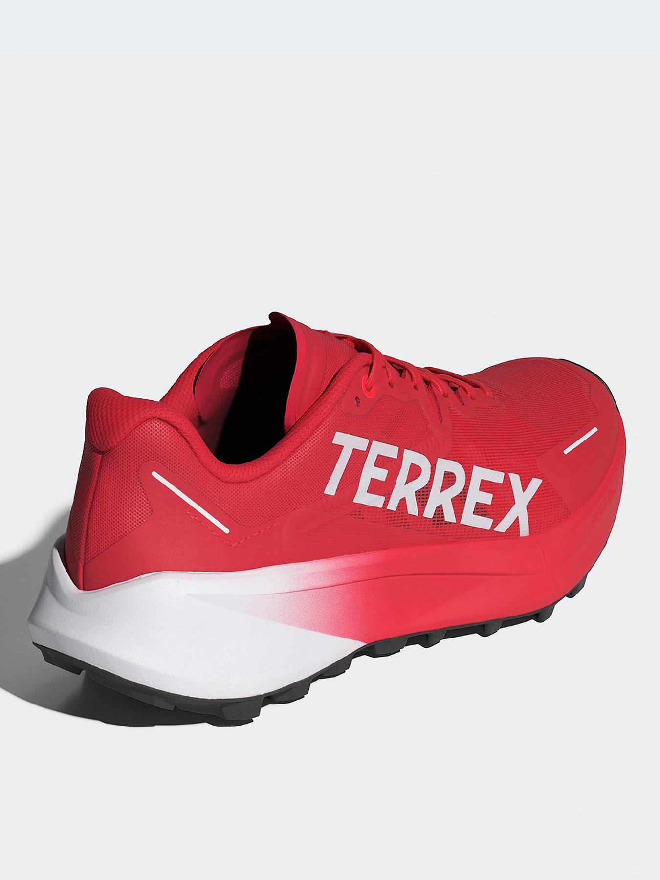  image of adidas-terrex-mens-agravic-3-trail-running-shoes-red