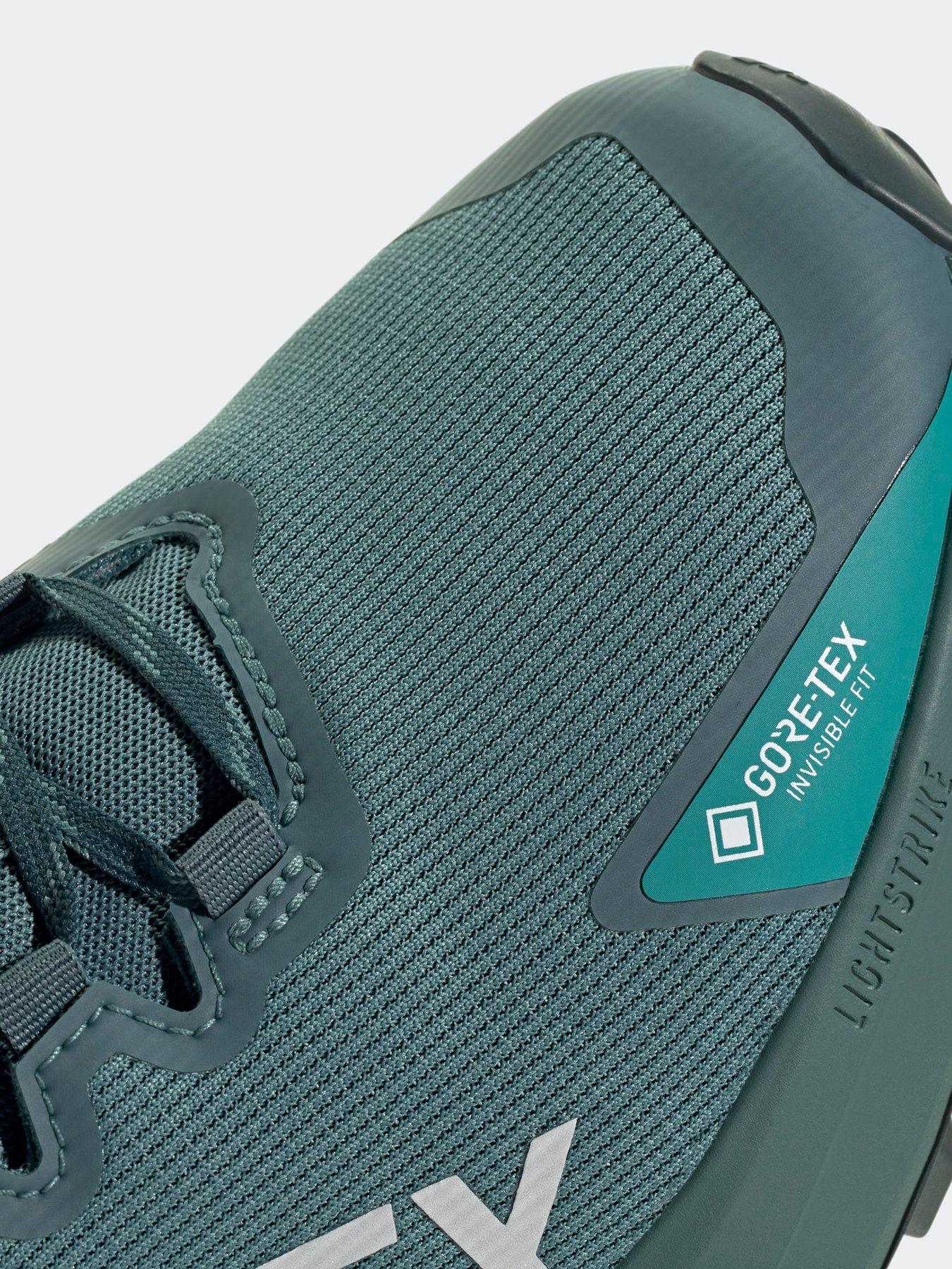  image of adidas-terrex-mens-agravic-gtx-trail-running-shoes-green