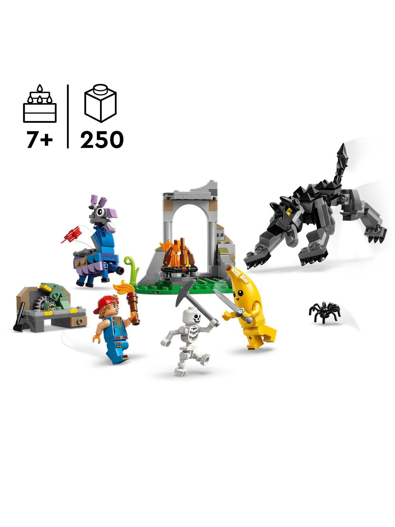 stillFront image of lego-fortnite-peely-amp-sparkplugrsquos-camp-toy-set-77075